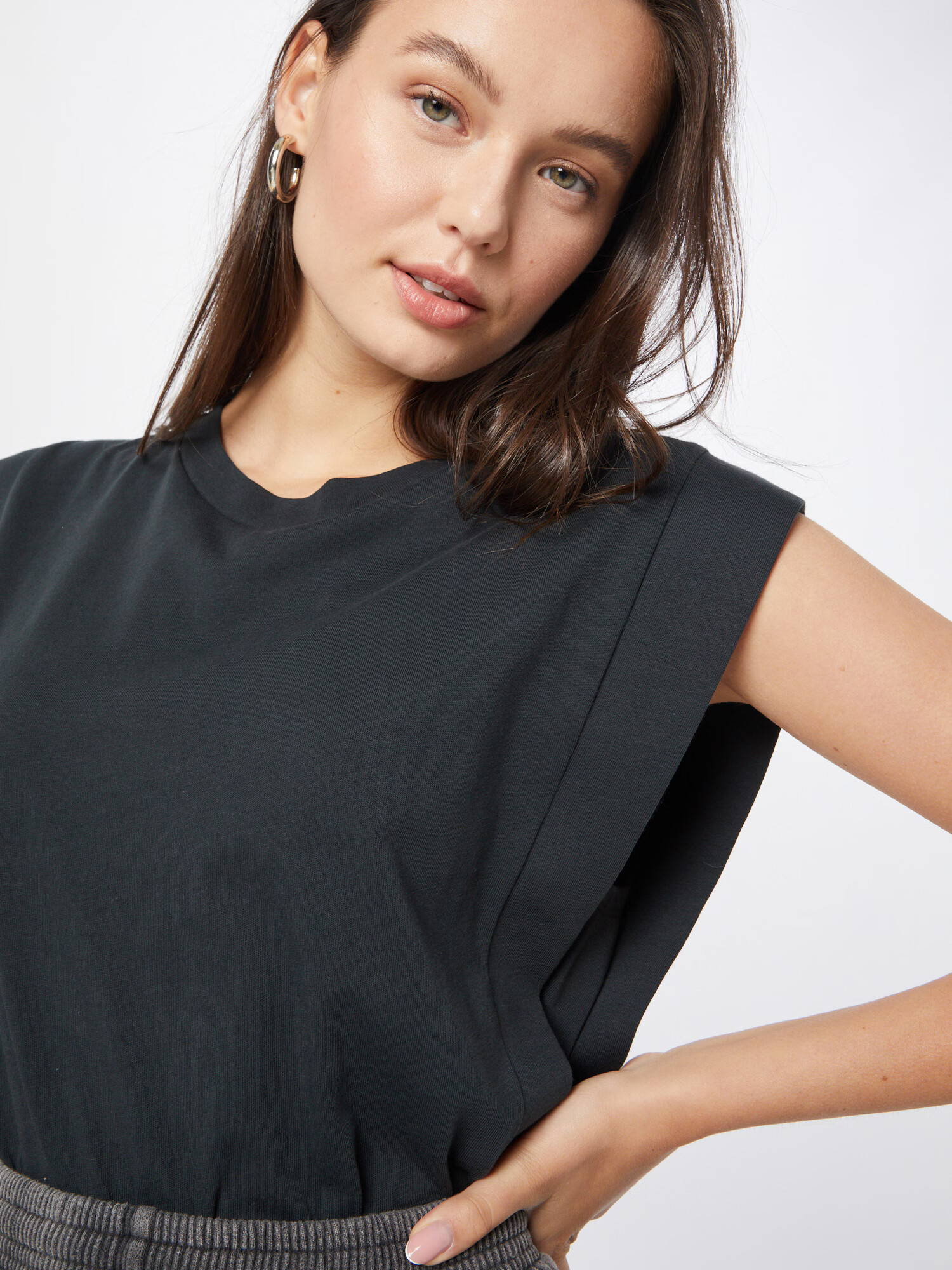 Gina Tricot Tricou 'Charlie' negru - Pled.ro