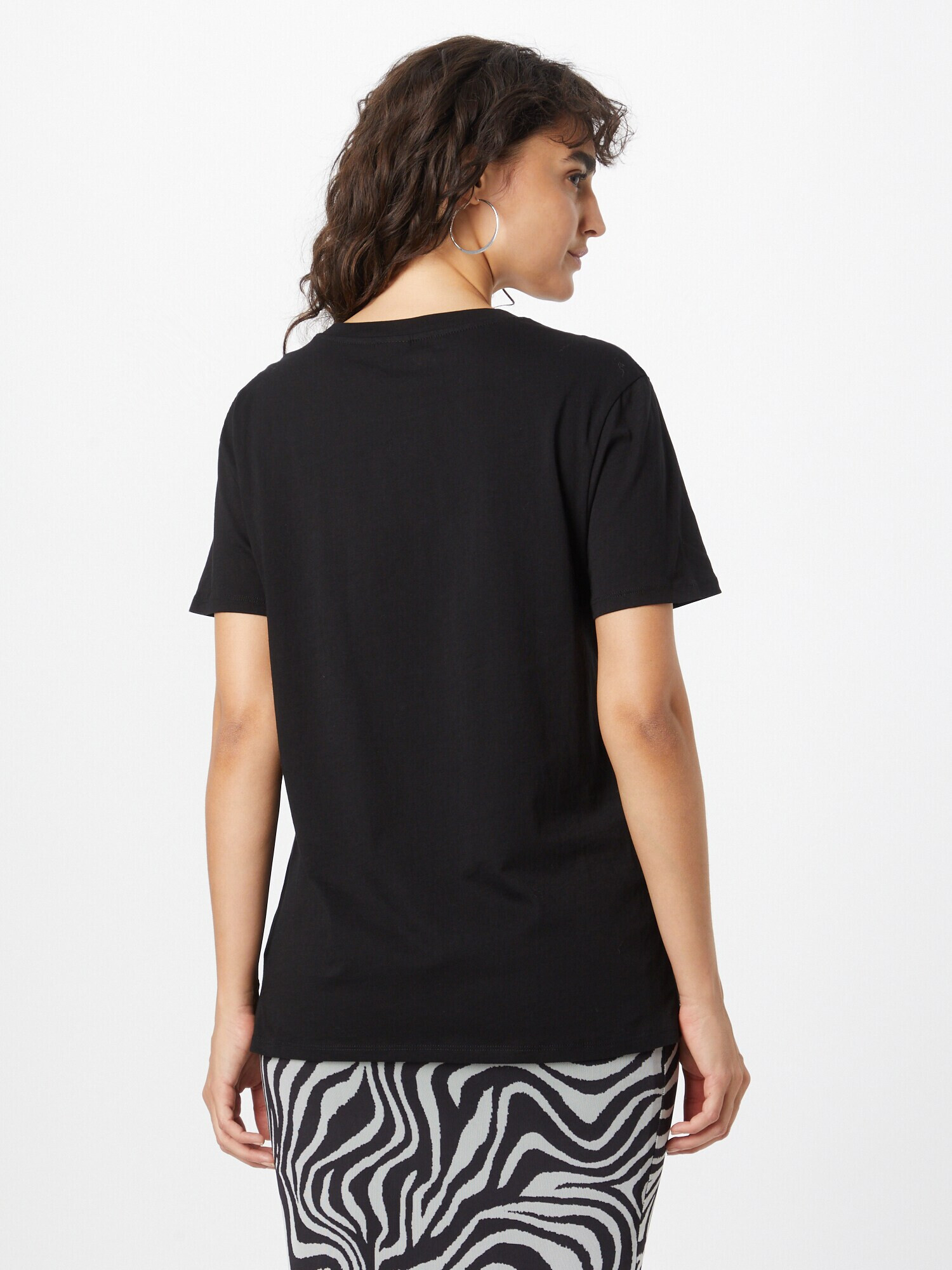 Gina Tricot Tricou 'Ellie' negru / alb - Pled.ro