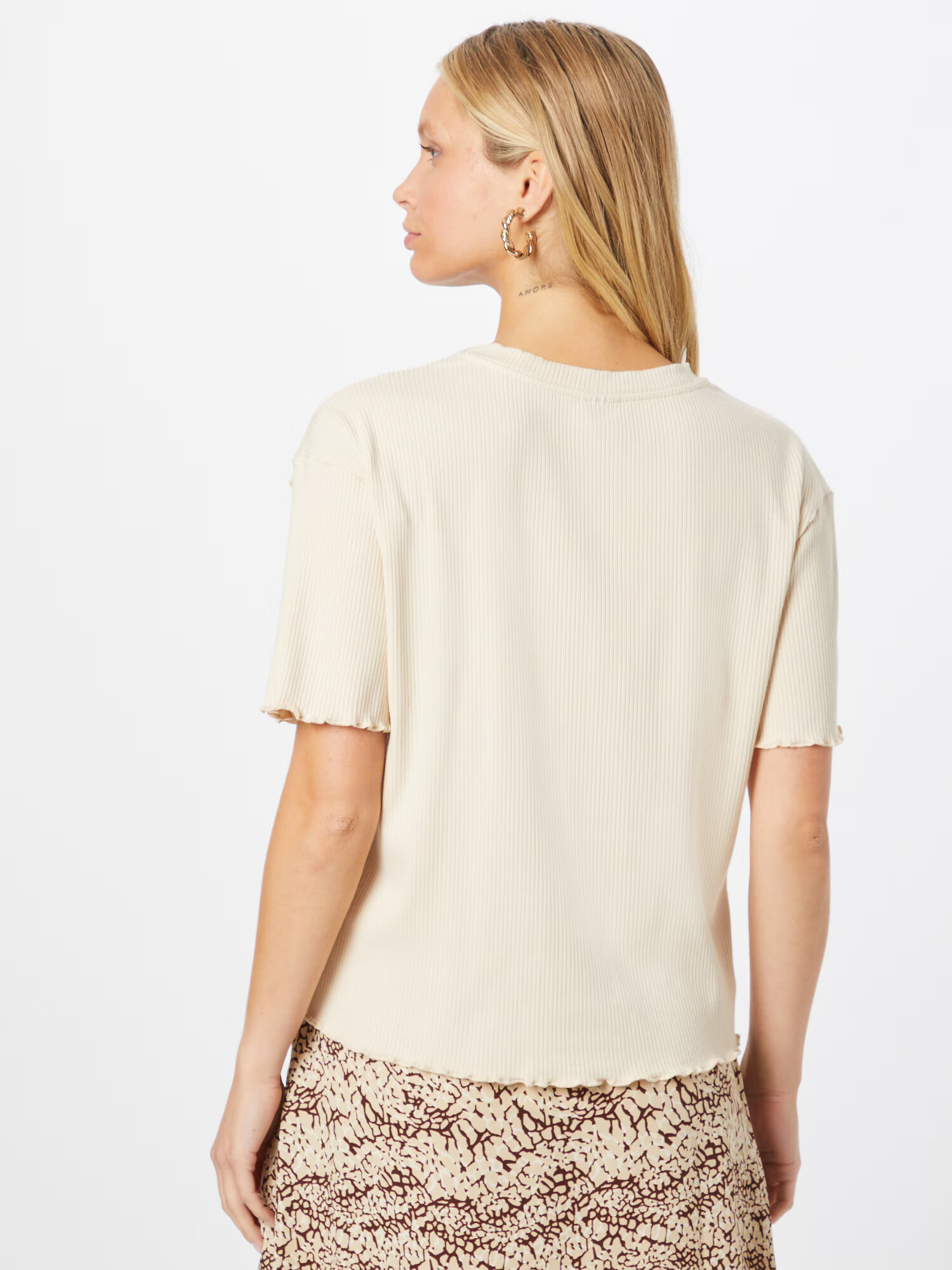 Gina Tricot Tricou 'Millie' crem - Pled.ro