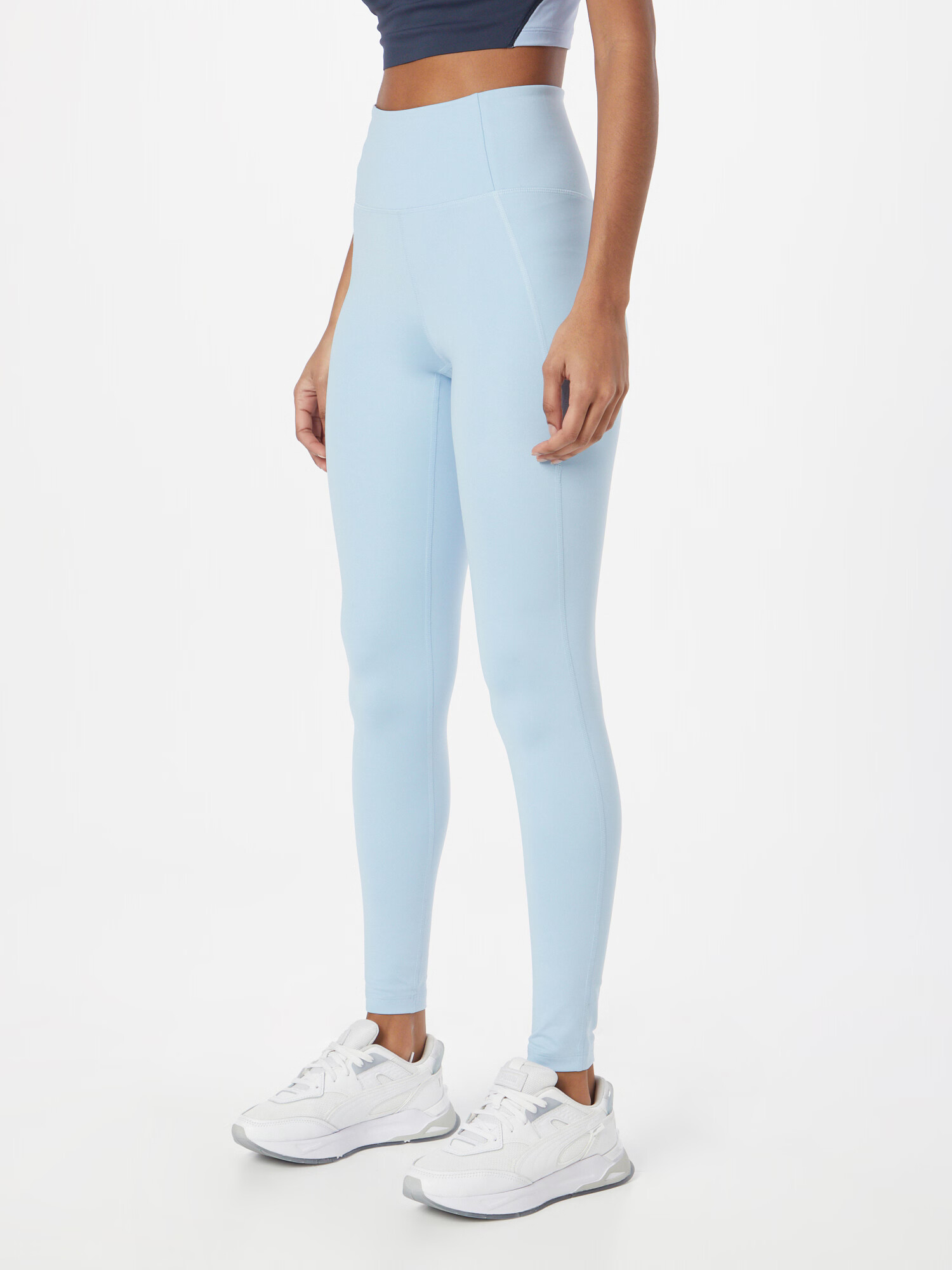 Girlfriend Collective Pantaloni sport albastru deschis - Pled.ro