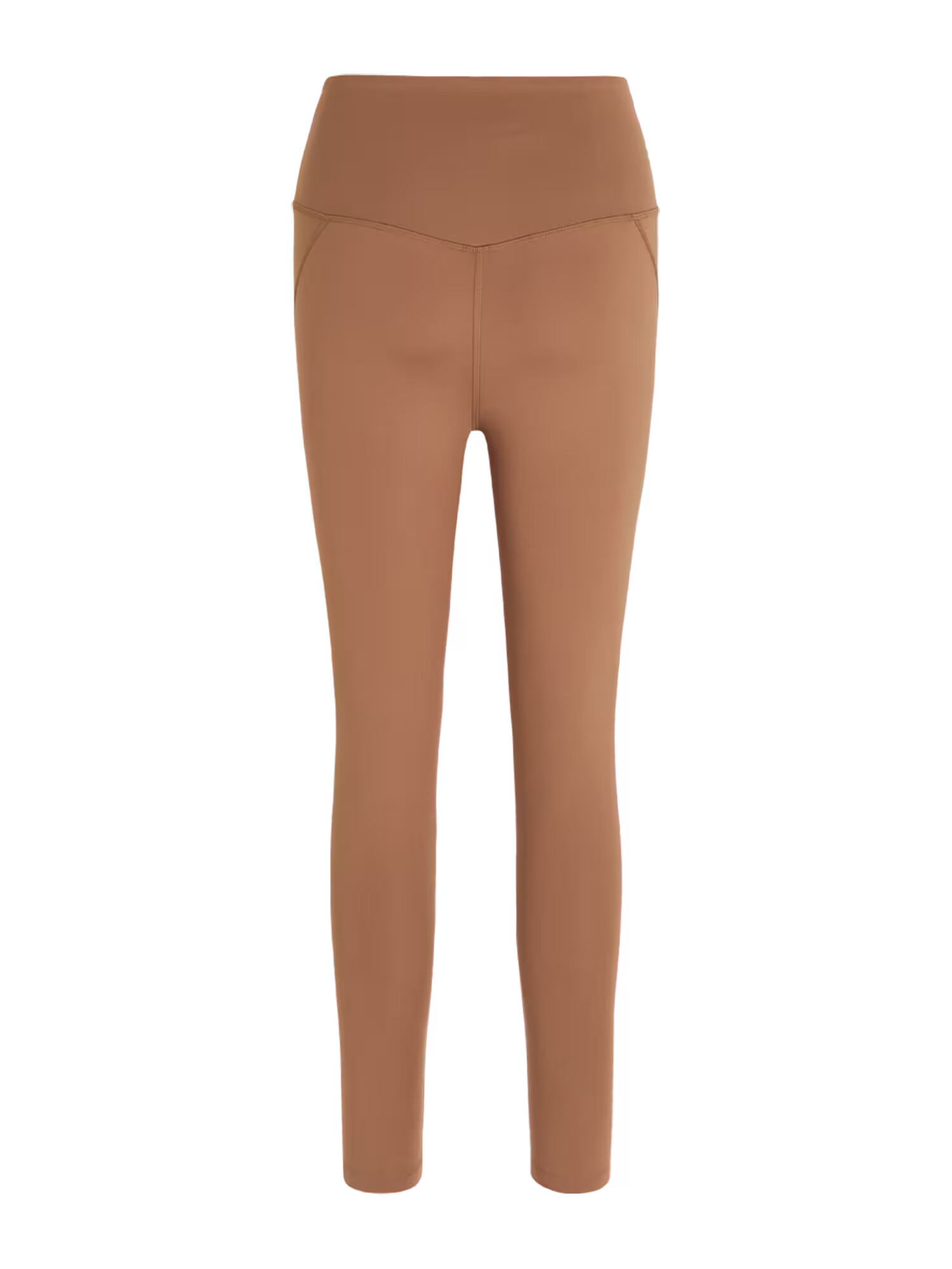 Girlfriend Collective Pantaloni sport maro caramel - Pled.ro