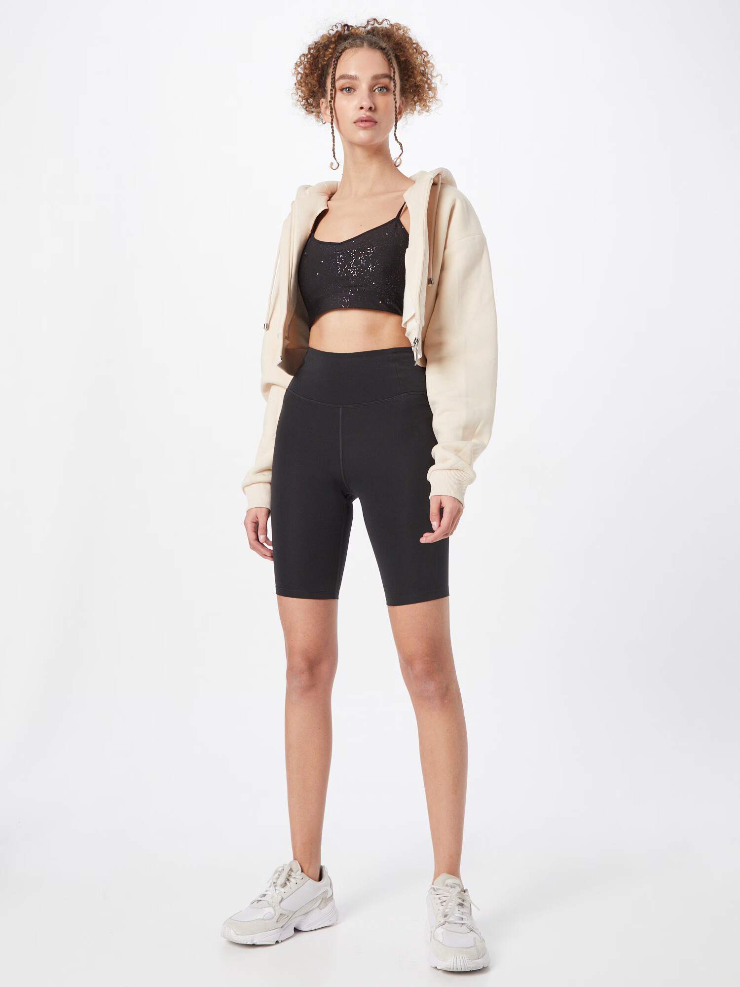 Girlfriend Collective Pantaloni sport negru - Pled.ro