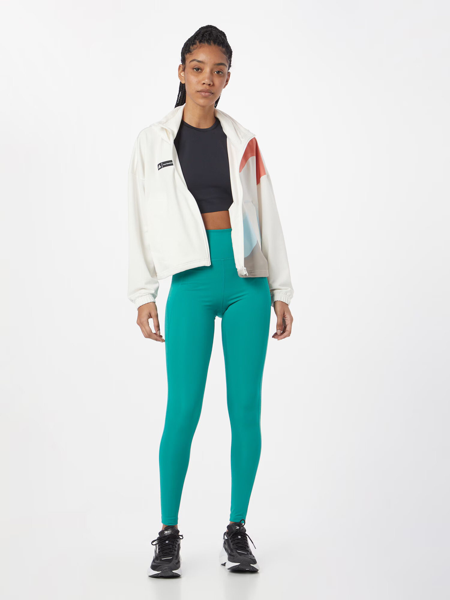 Girlfriend Collective Pantaloni sport verde jad - Pled.ro