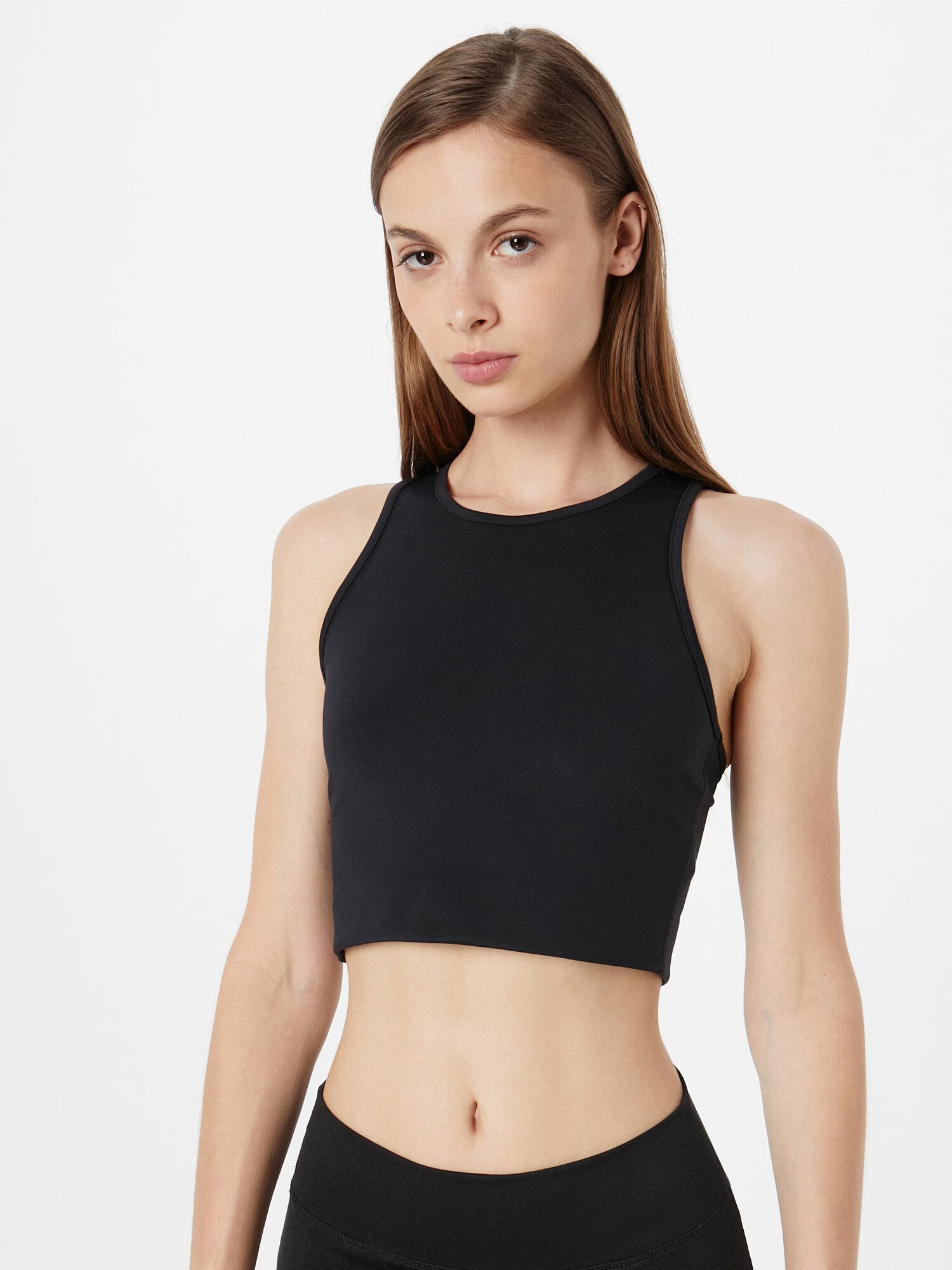 Girlfriend Collective Sport top 'DYLAN' negru - Pled.ro