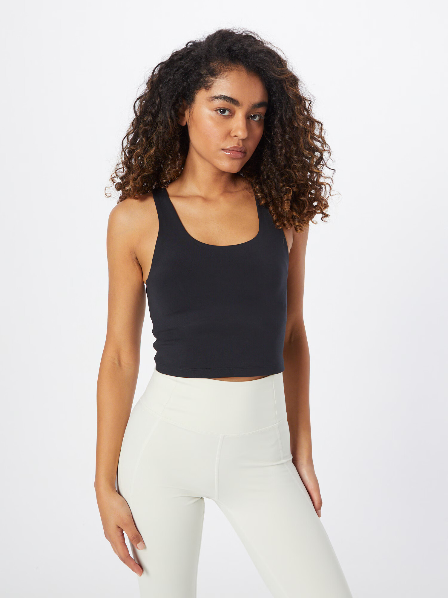 Girlfriend Collective Sport top 'LUXE' negru - Pled.ro