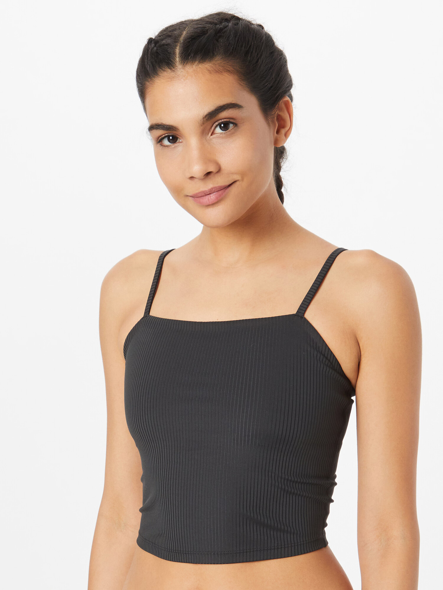 Girlfriend Collective Sport top negru - Pled.ro