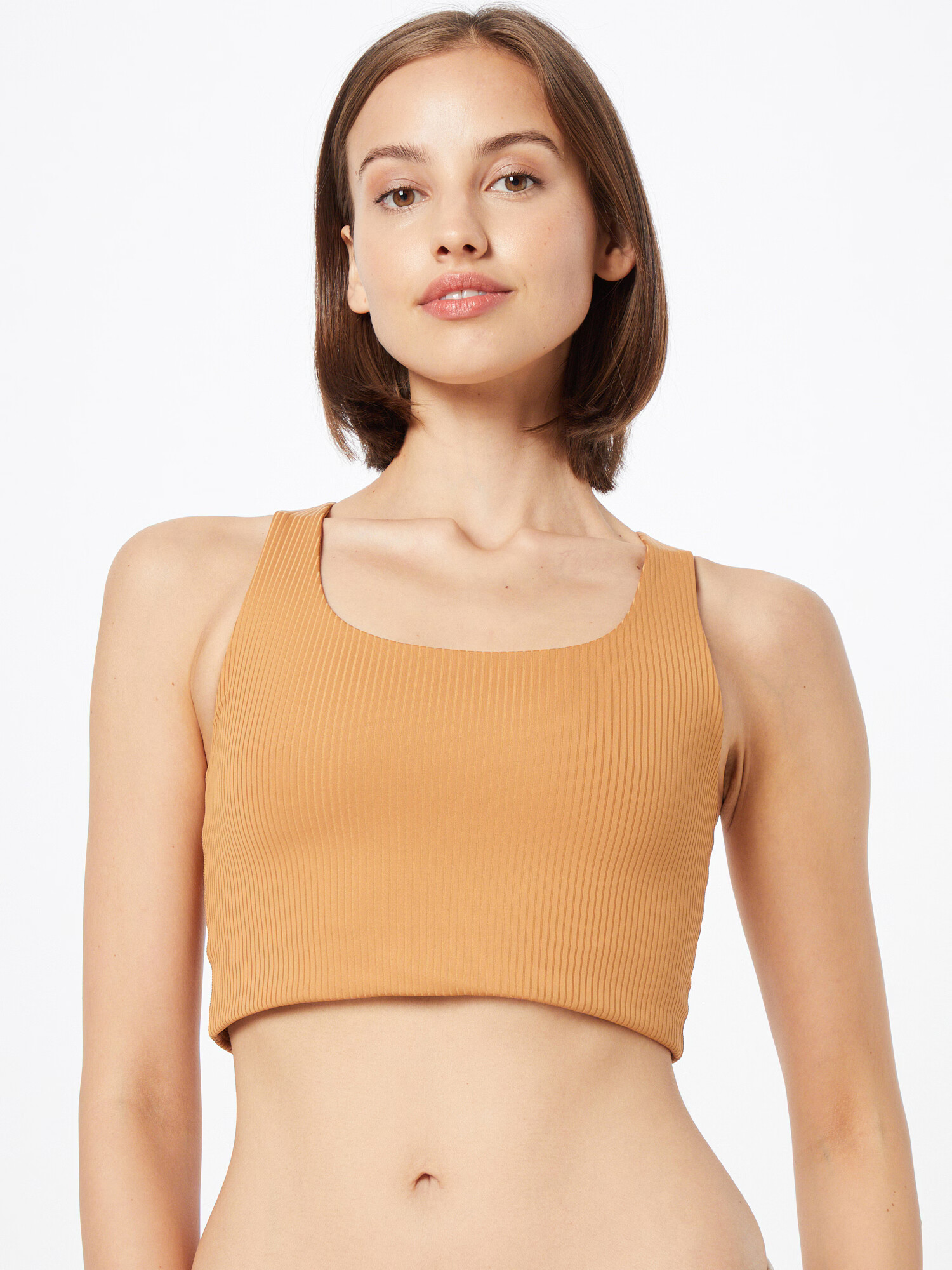 Girlfriend Collective Sutien sport 'PALOMA' maro caramel - Pled.ro