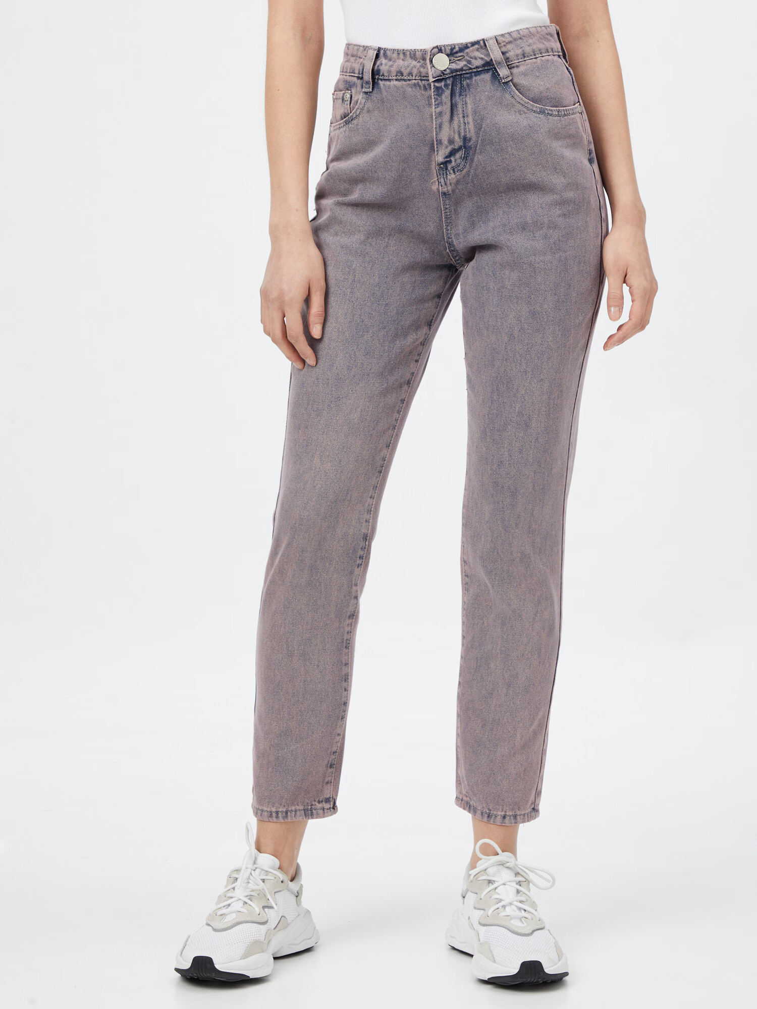 GLAMOROUS Jeans gri / roz - Pled.ro