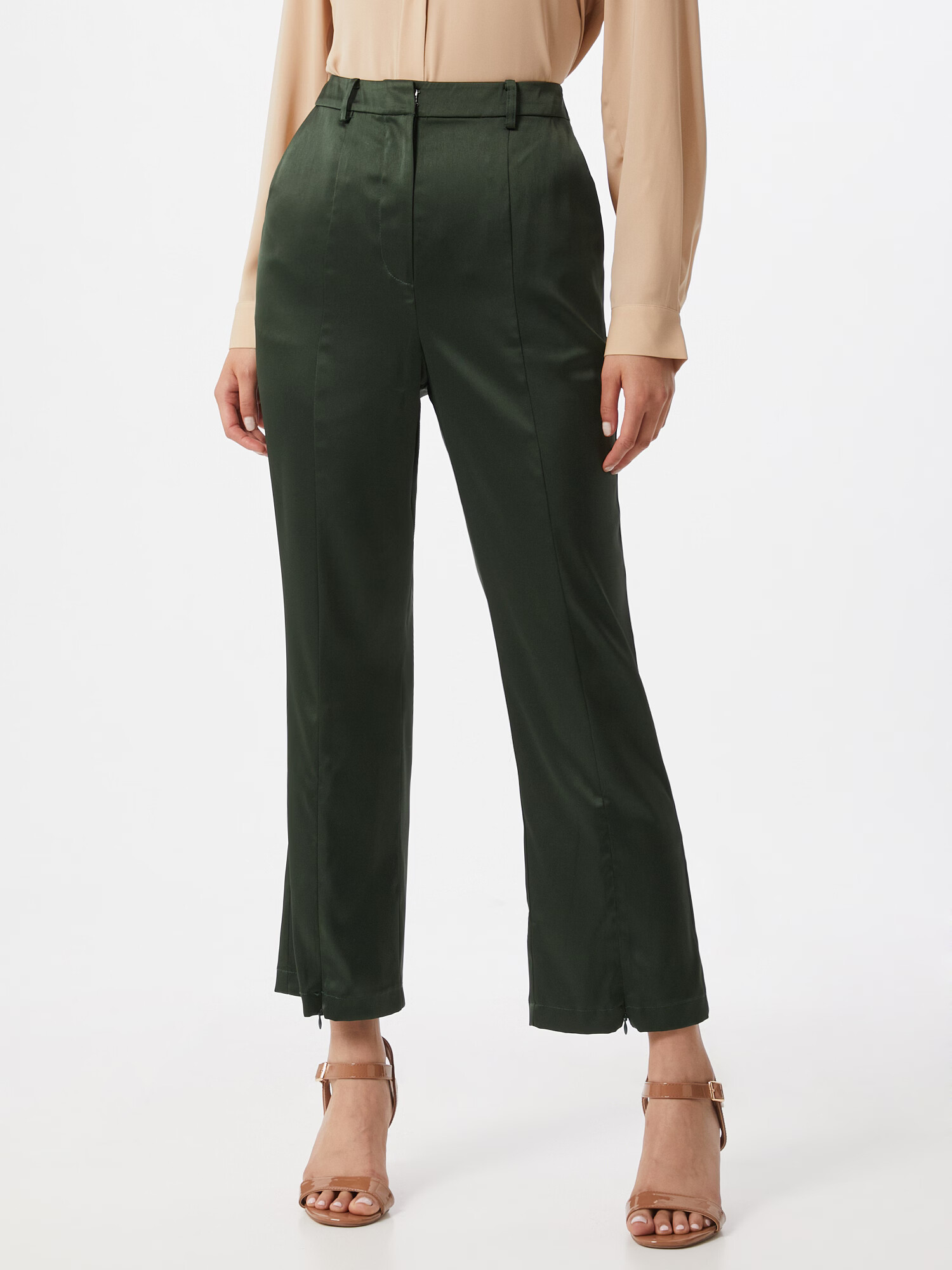 GLAMOROUS Pantaloni verde închis - Pled.ro