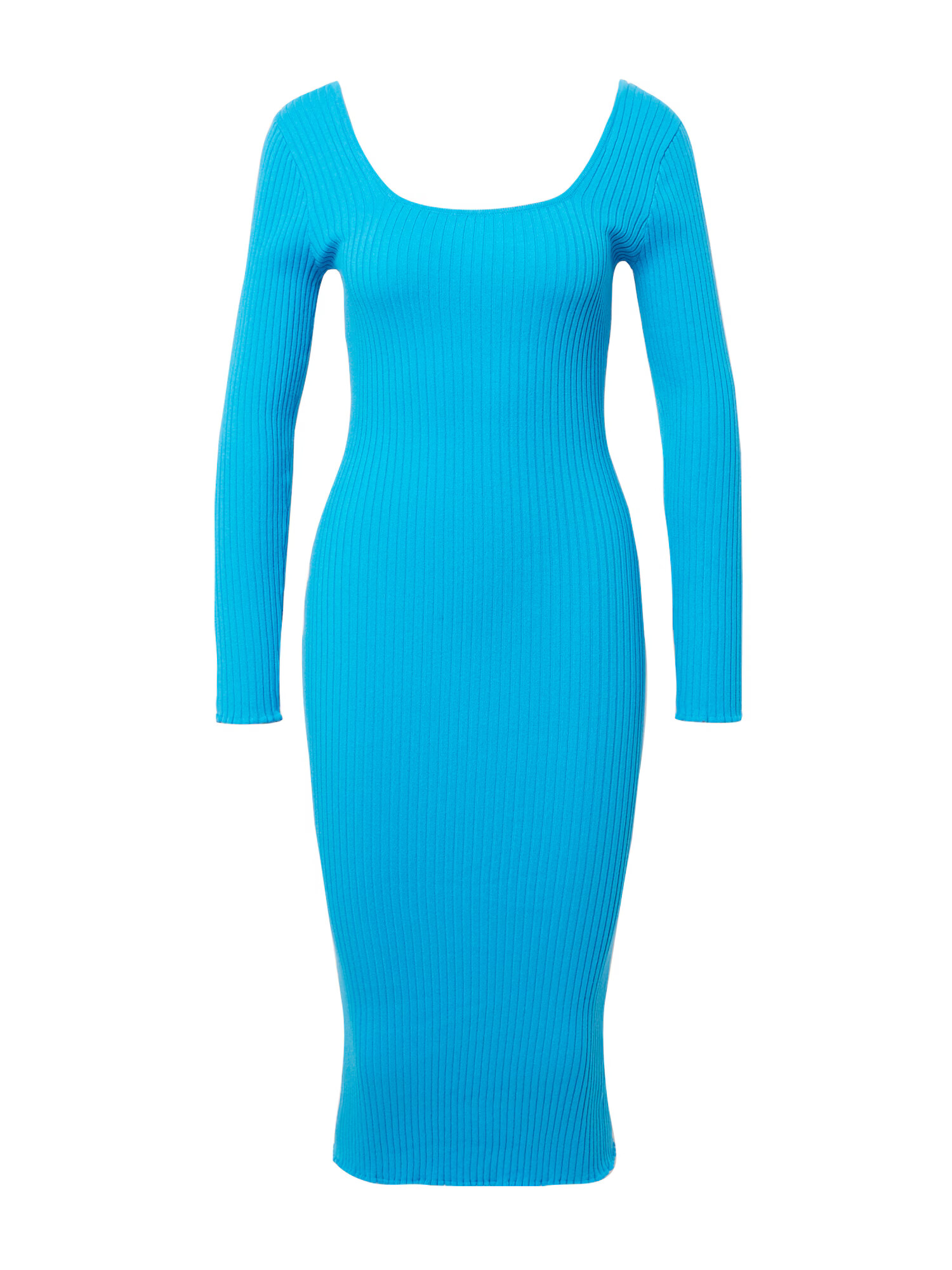 GLAMOROUS Rochie tricotat cyan - Pled.ro