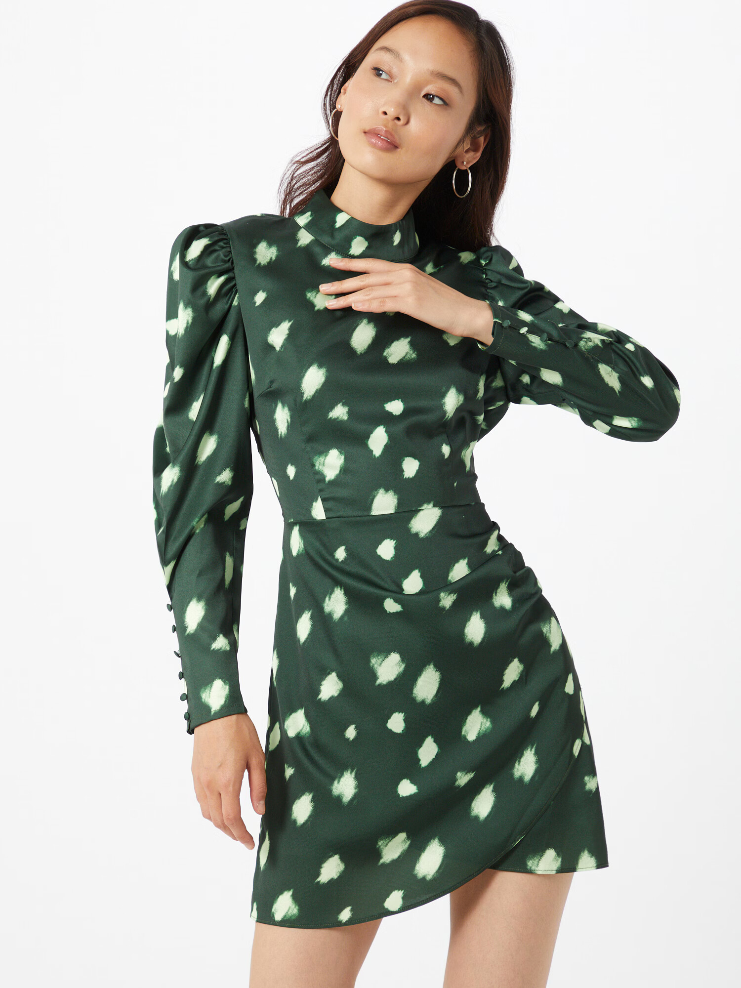 GLAMOROUS Rochie verde smarald / verde deschis - Pled.ro