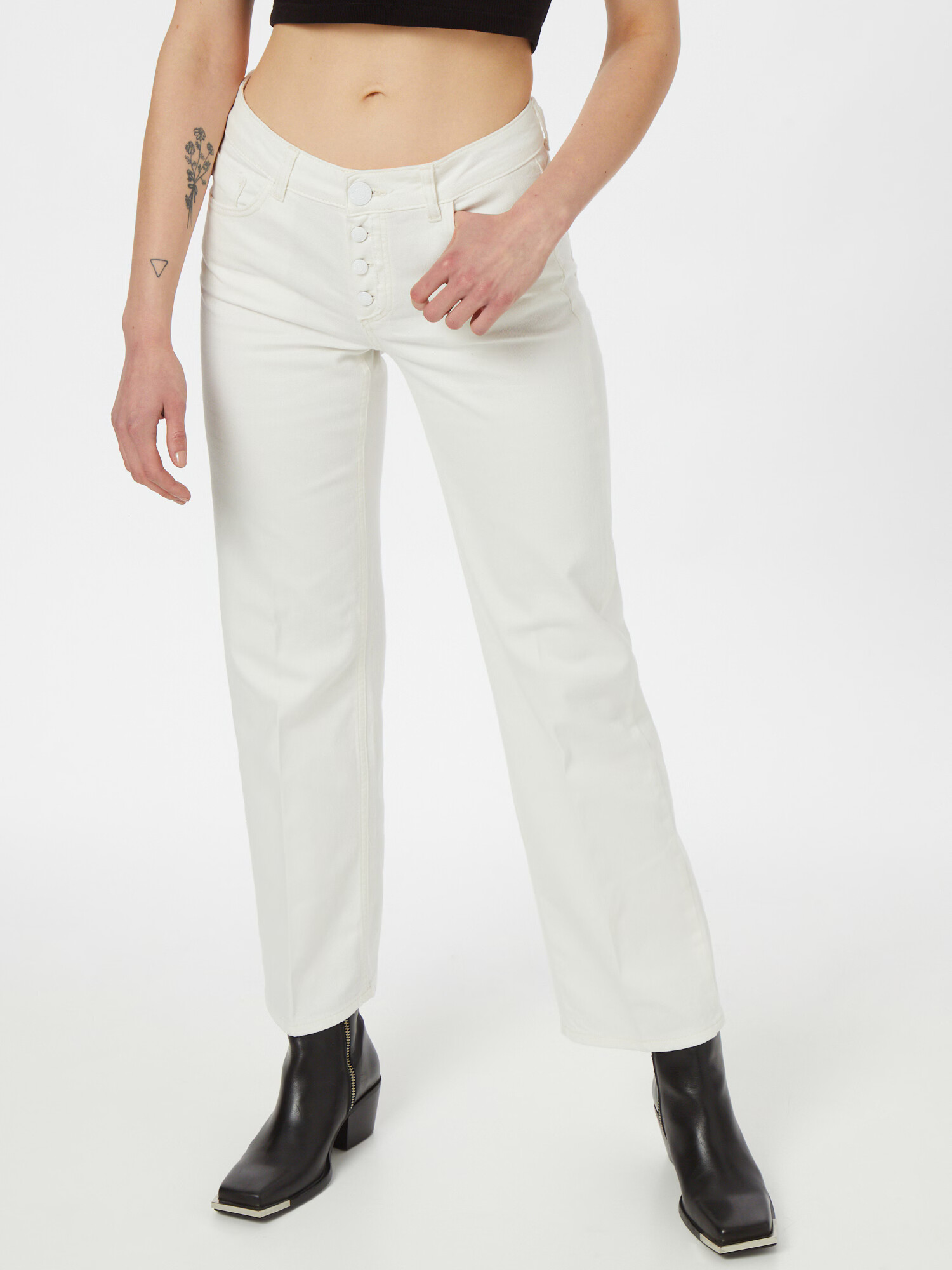 Goldgarn Jeans 'Rosengarten' alb - Pled.ro