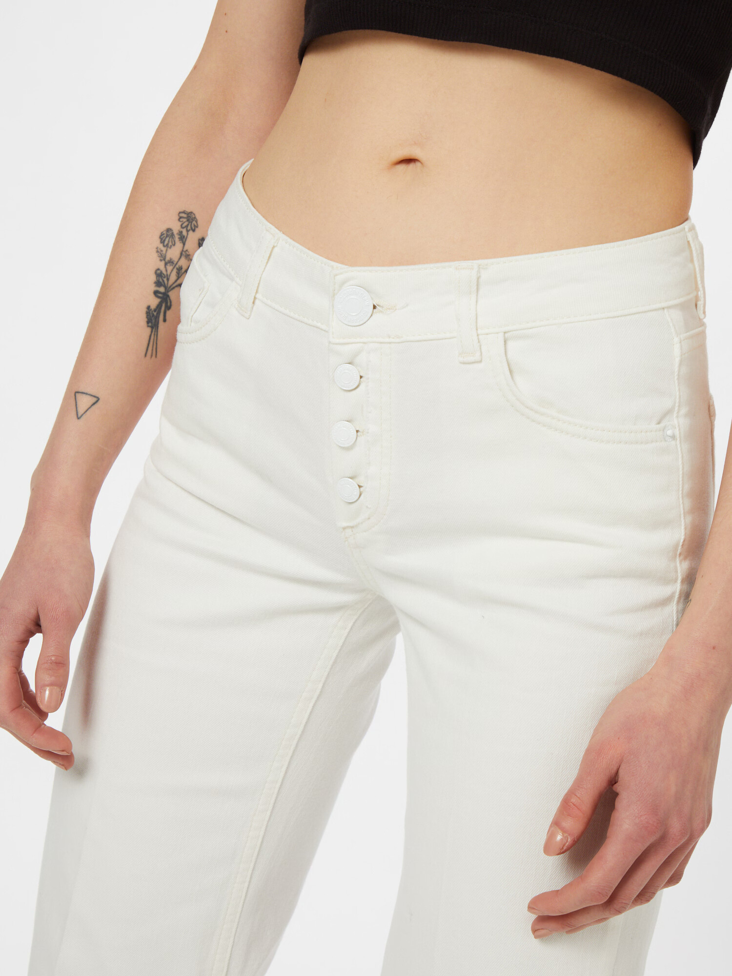 Goldgarn Jeans 'Rosengarten' alb - Pled.ro