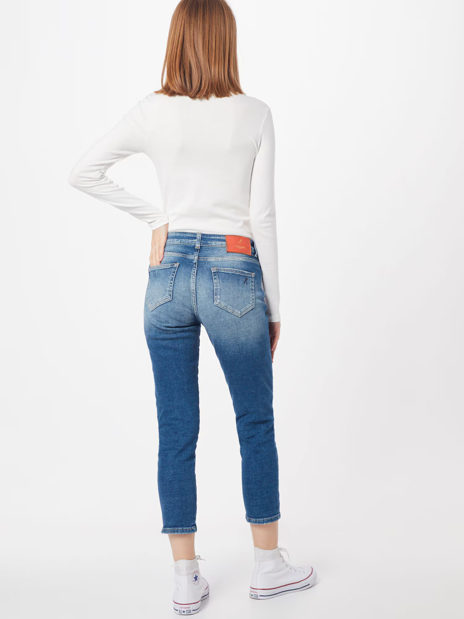 Goldgarn Jeans 'Rosengarten Cropped' albastru - Pled.ro