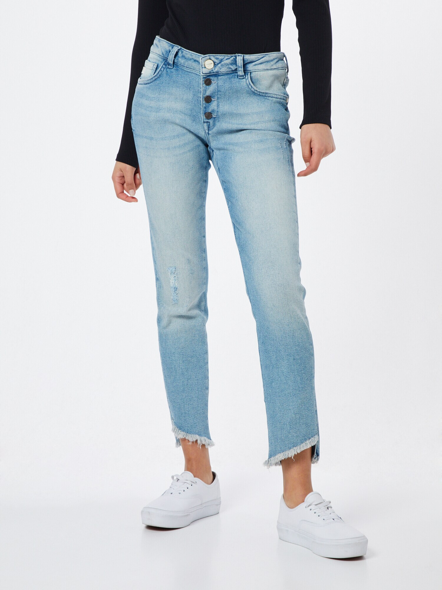 Goldgarn Jeans 'Rosengarten Cropped' albastru deschis - Pled.ro