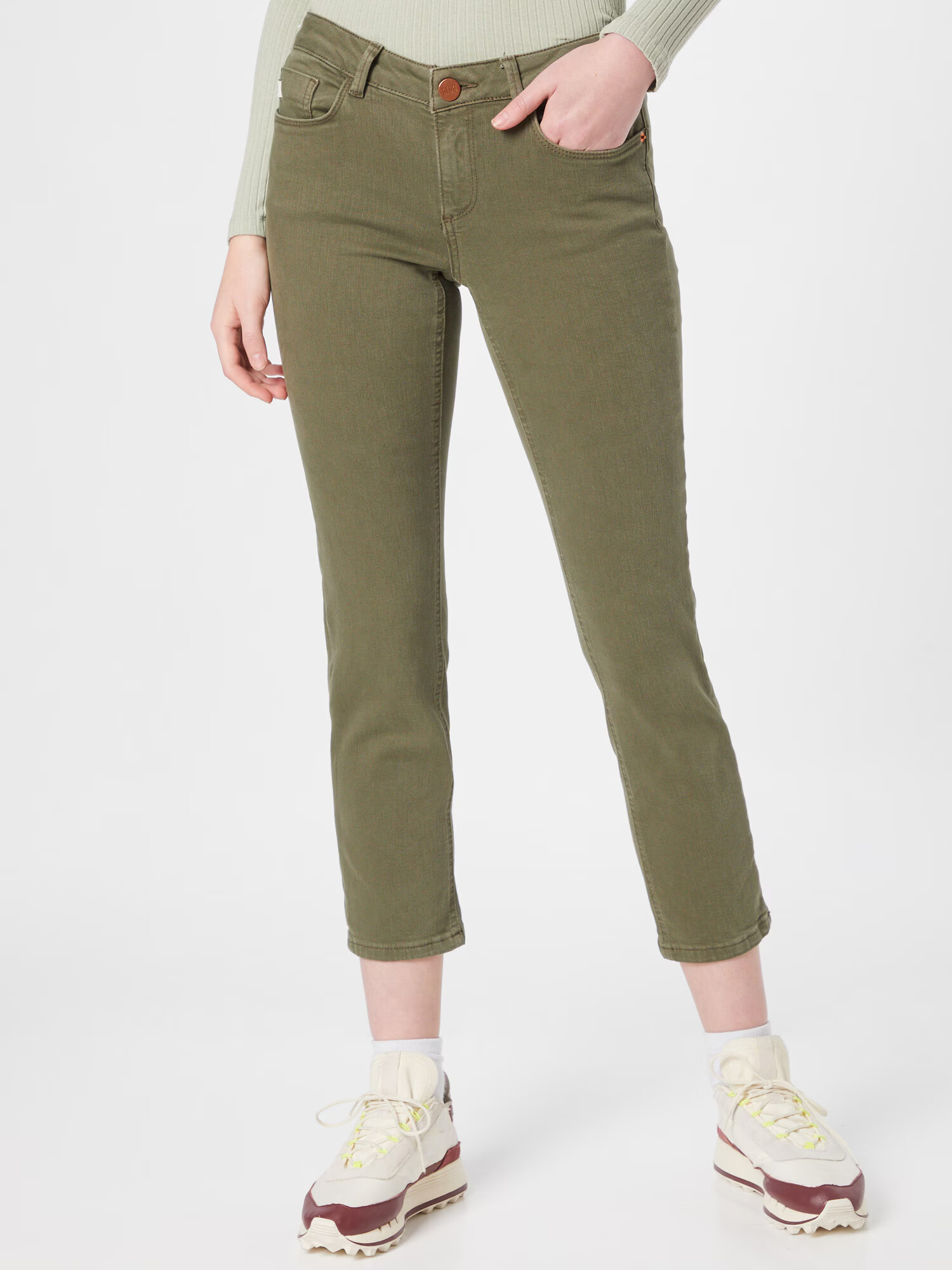 Goldgarn Jeans 'Rosengarten I' verde - Pled.ro