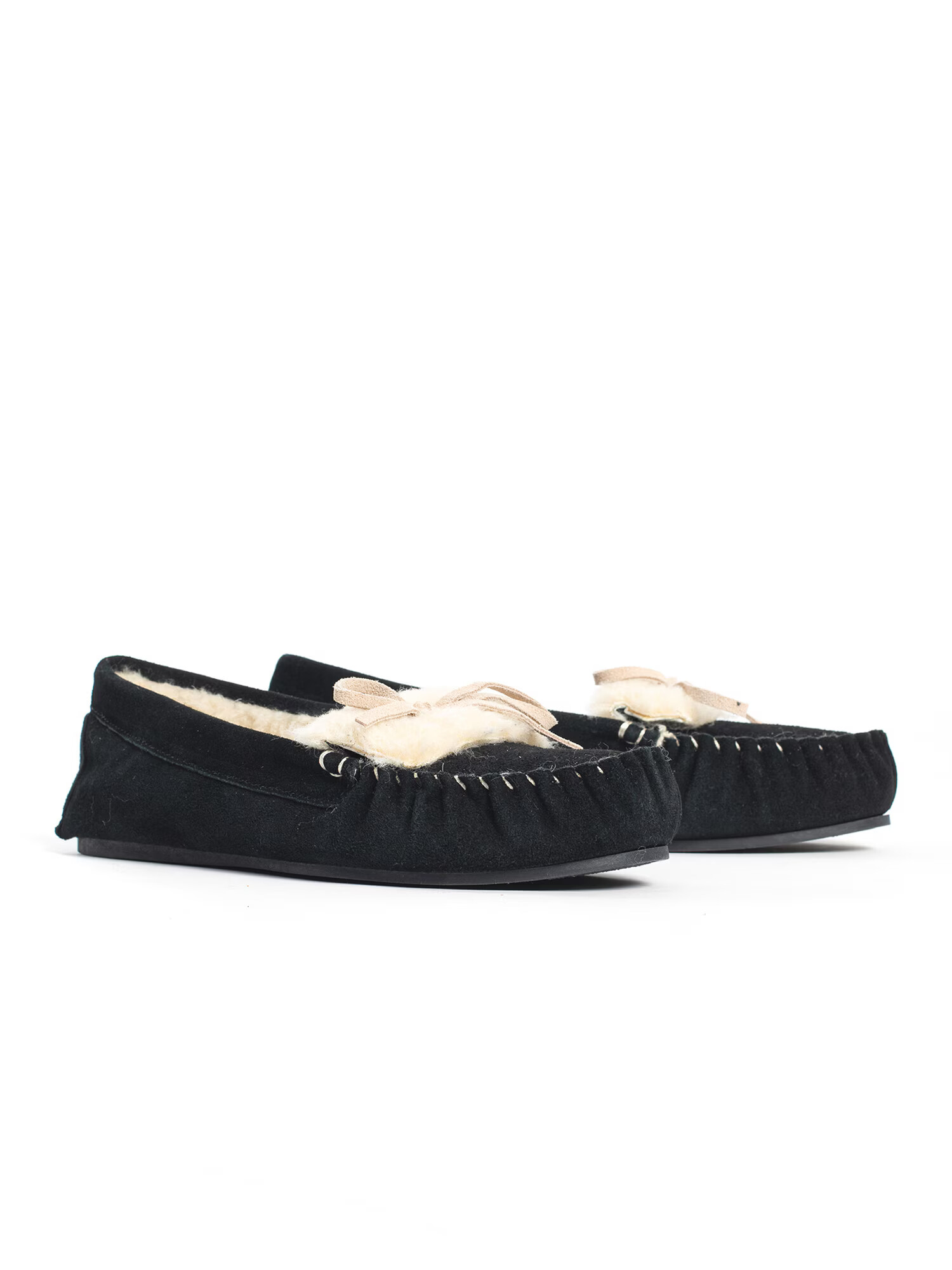 Gooce Mocasini 'Joia' crem / negru - Pled.ro