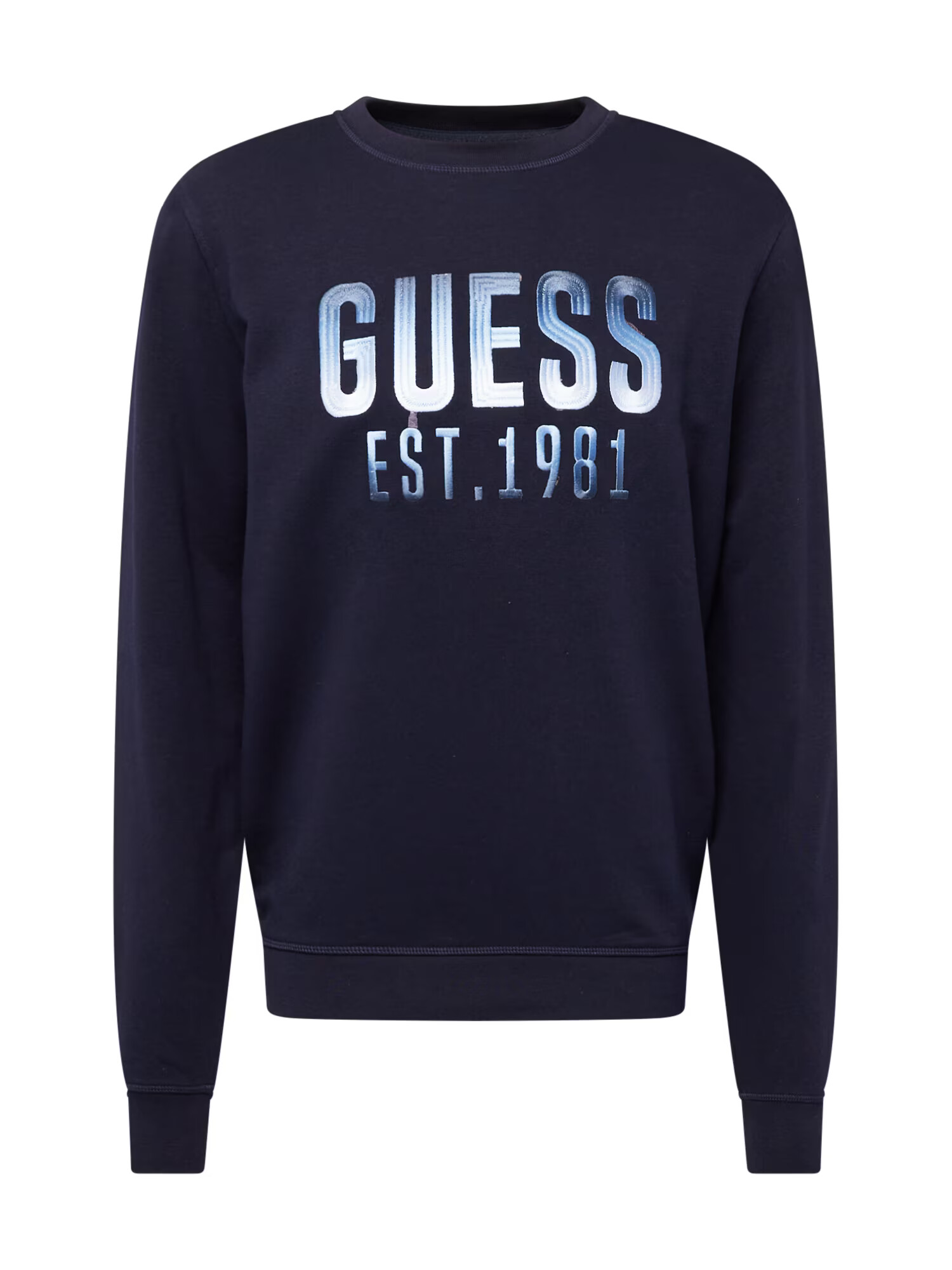 GUESS Bluză de molton albastru / bleumarin / alb - Pled.ro