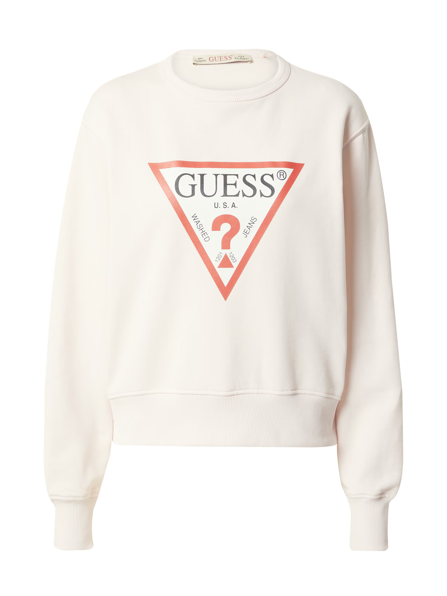 GUESS Bluză de molton roz pastel / roșu / negru - Pled.ro