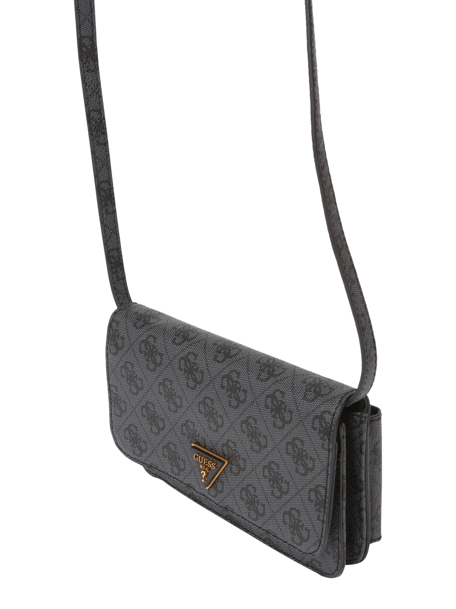 GUESS Clutch 'ALEXIE' gri metalic / negru - Pled.ro