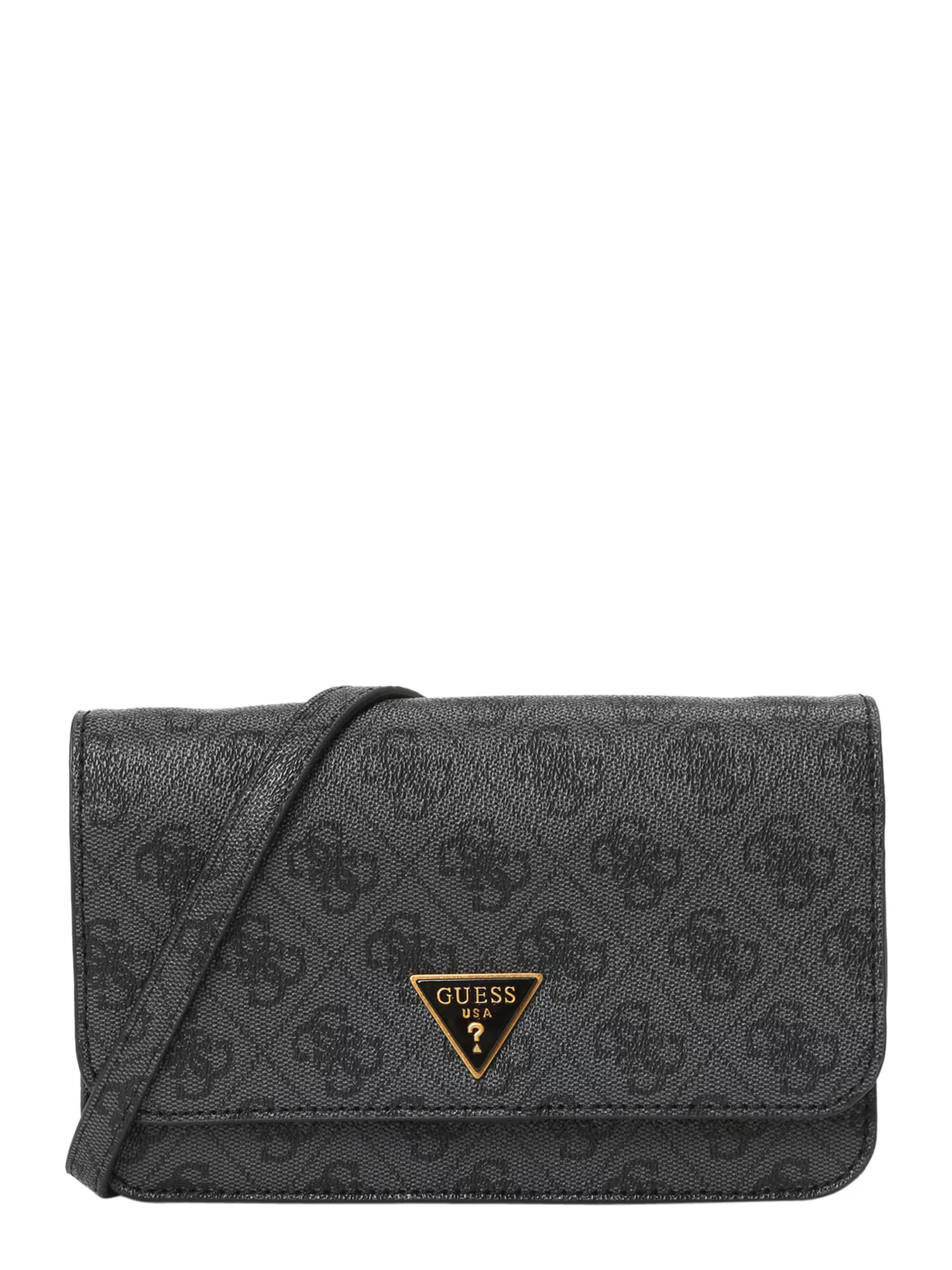 GUESS Clutch 'ALEXIE' gri metalic / negru - Pled.ro