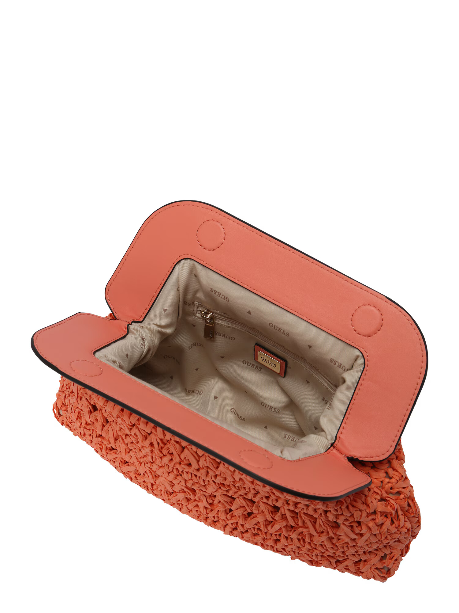 GUESS Clutch 'LIGURIA' auriu / corai - Pled.ro