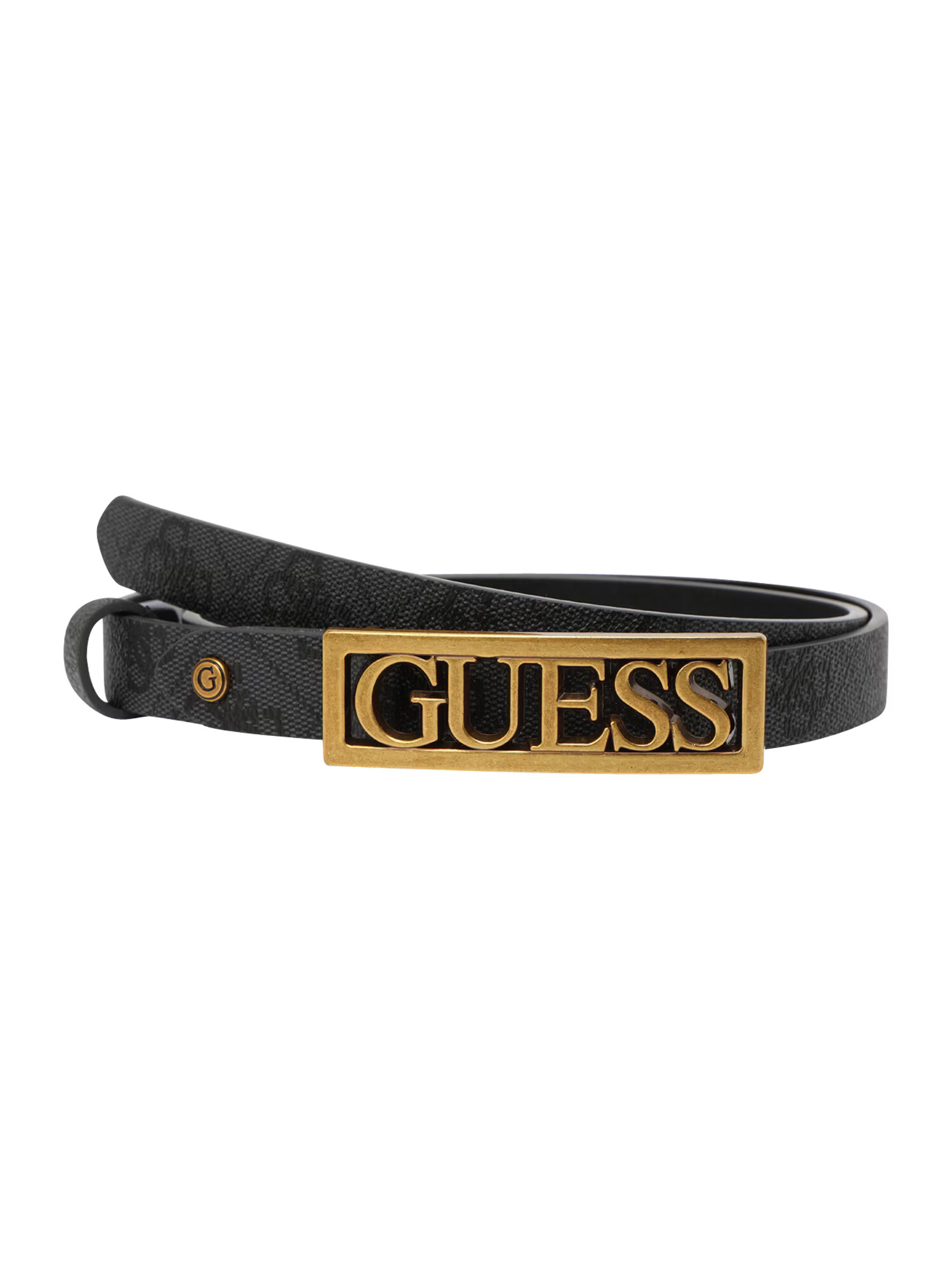 GUESS Curea 'ALEXIE' auriu / negru - Pled.ro