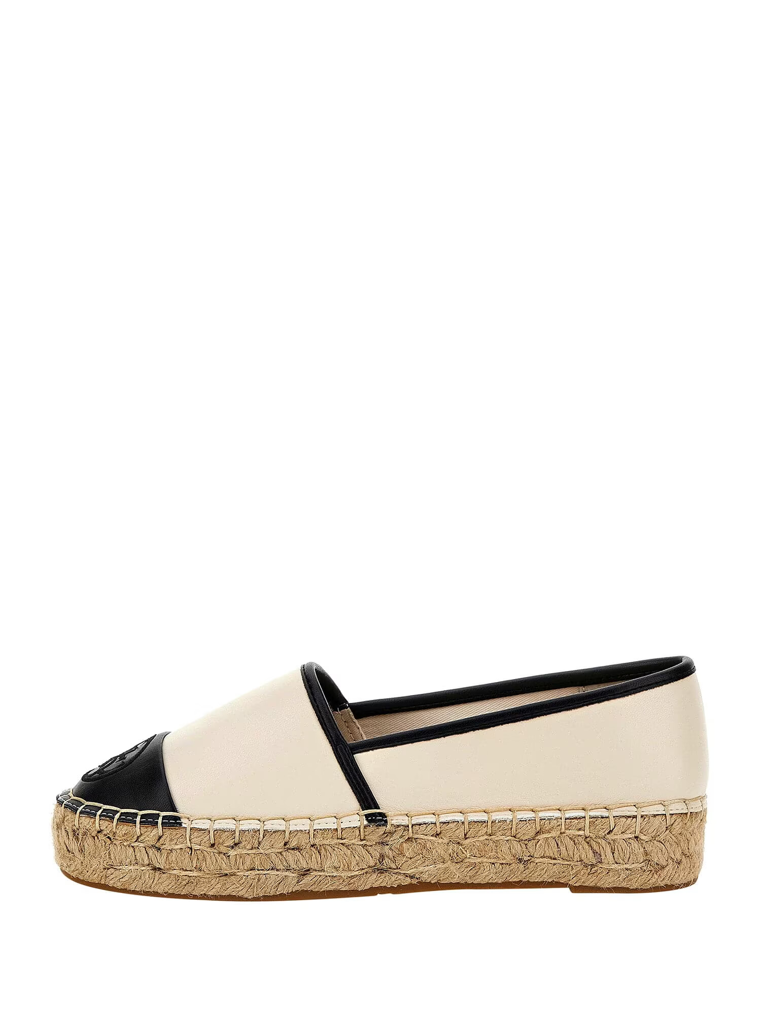 GUESS Espadrile 'Jaleel' crem / negru - Pled.ro