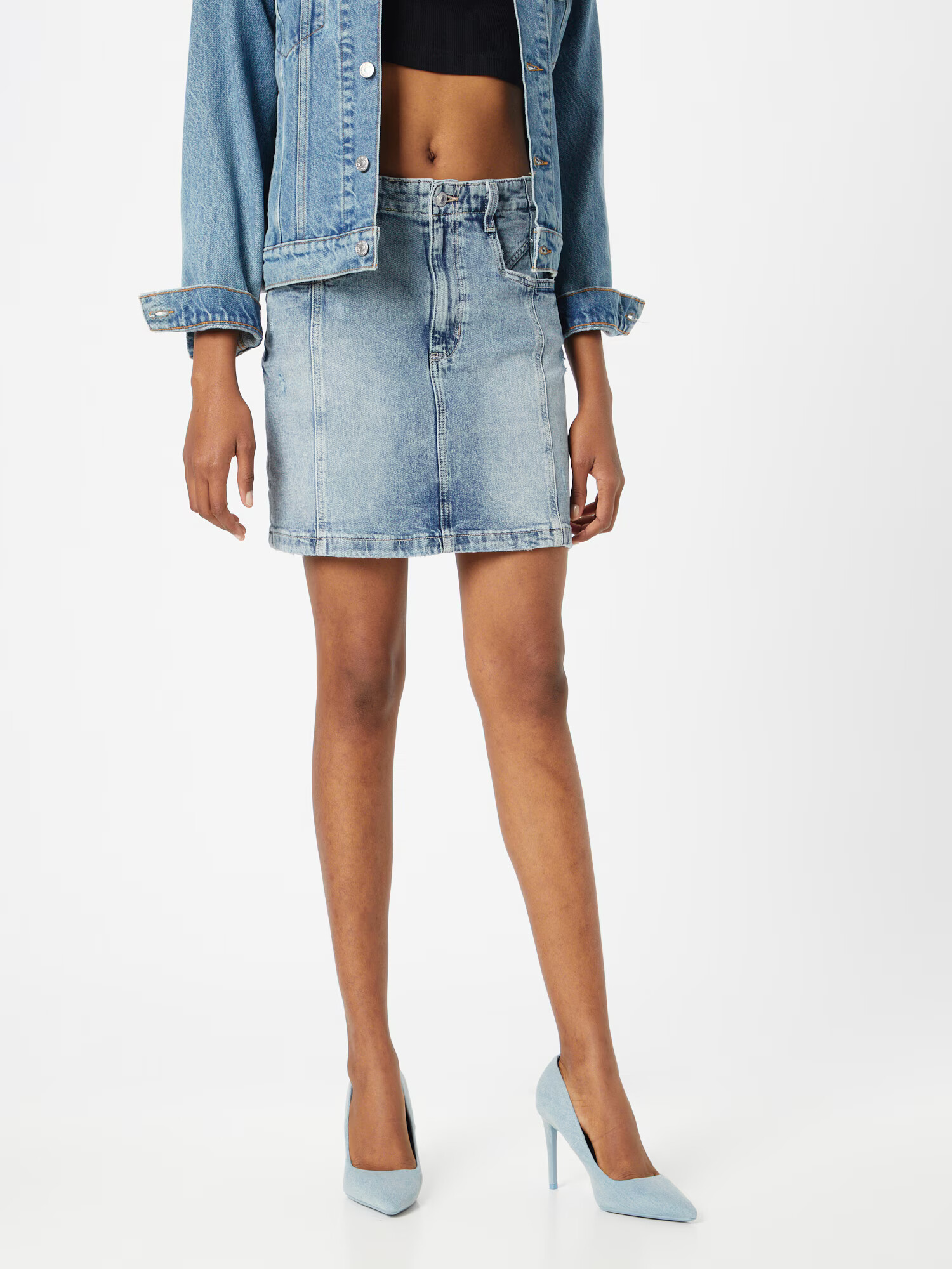 GUESS Fustă 'WILLOW' albastru denim - Pled.ro