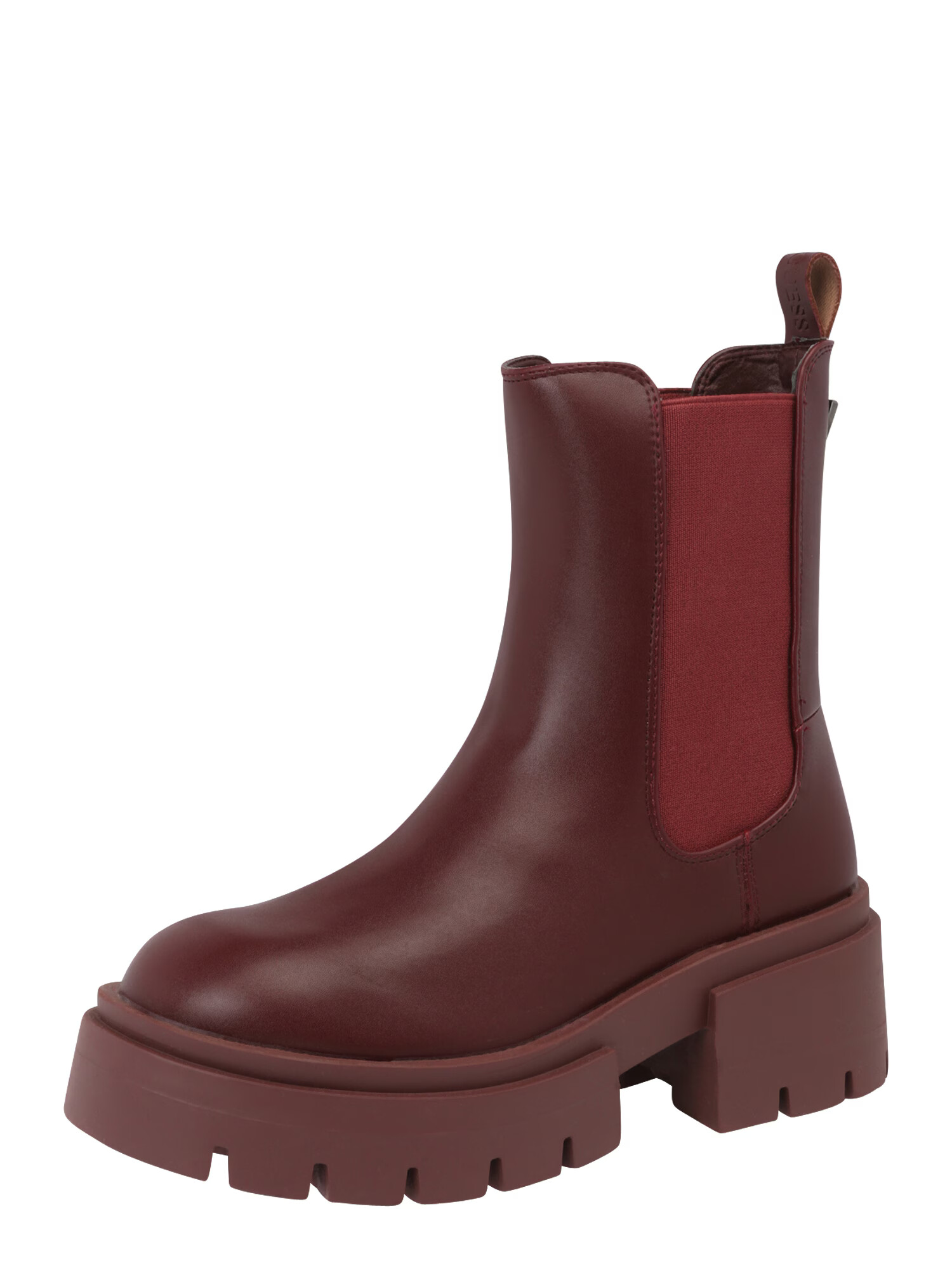 GUESS Ghete chelsea 'CHARLOTTE' roșu burgundy - Pled.ro