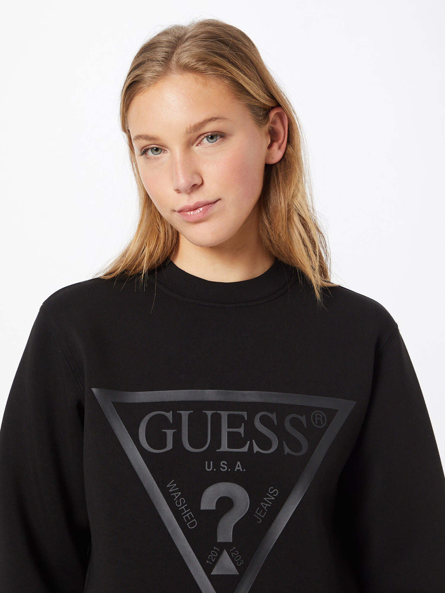 GUESS Bluză de molton 'NEW ELLY' negru - Pled.ro