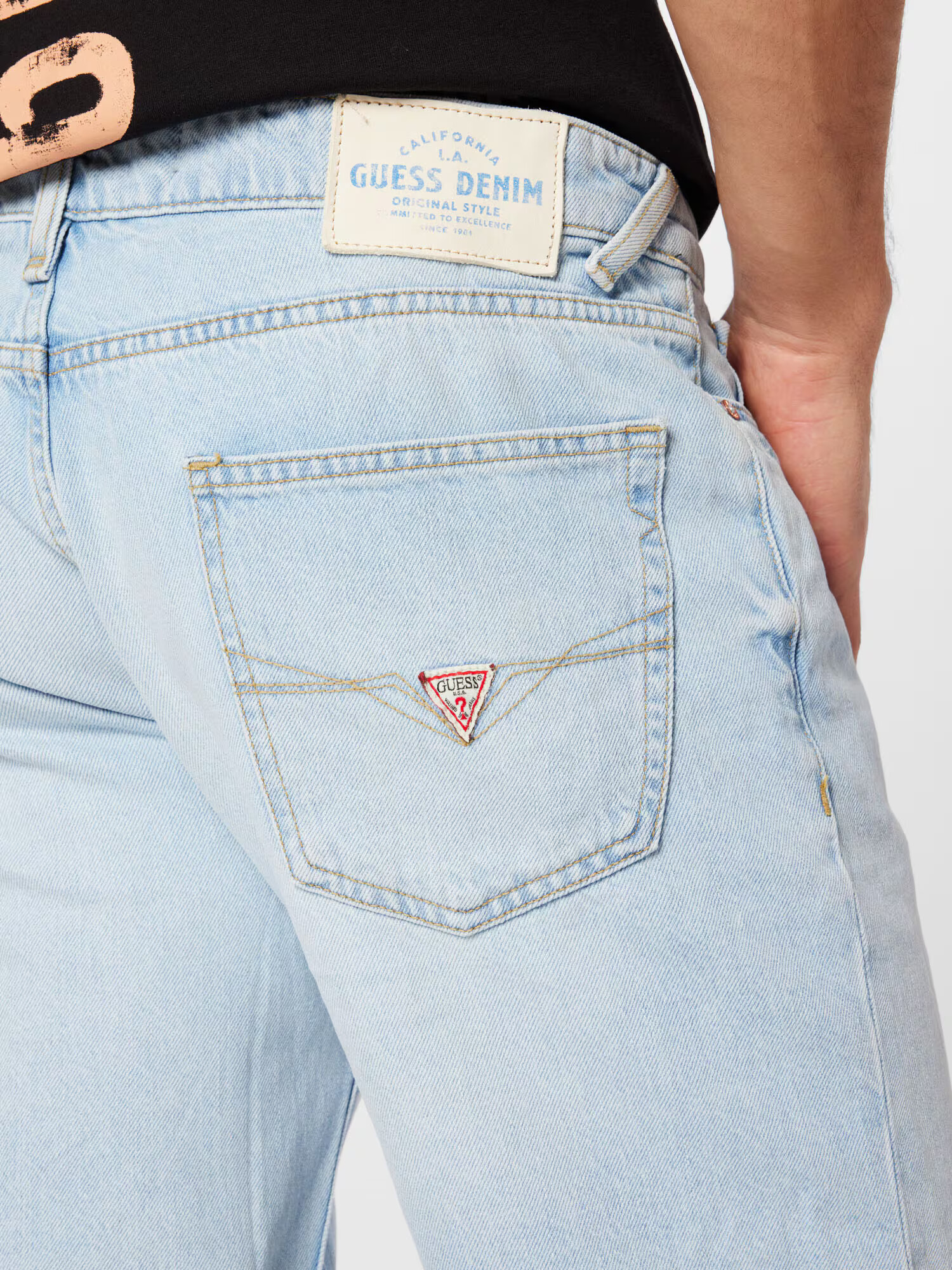 GUESS Jeans albastru deschis - Pled.ro