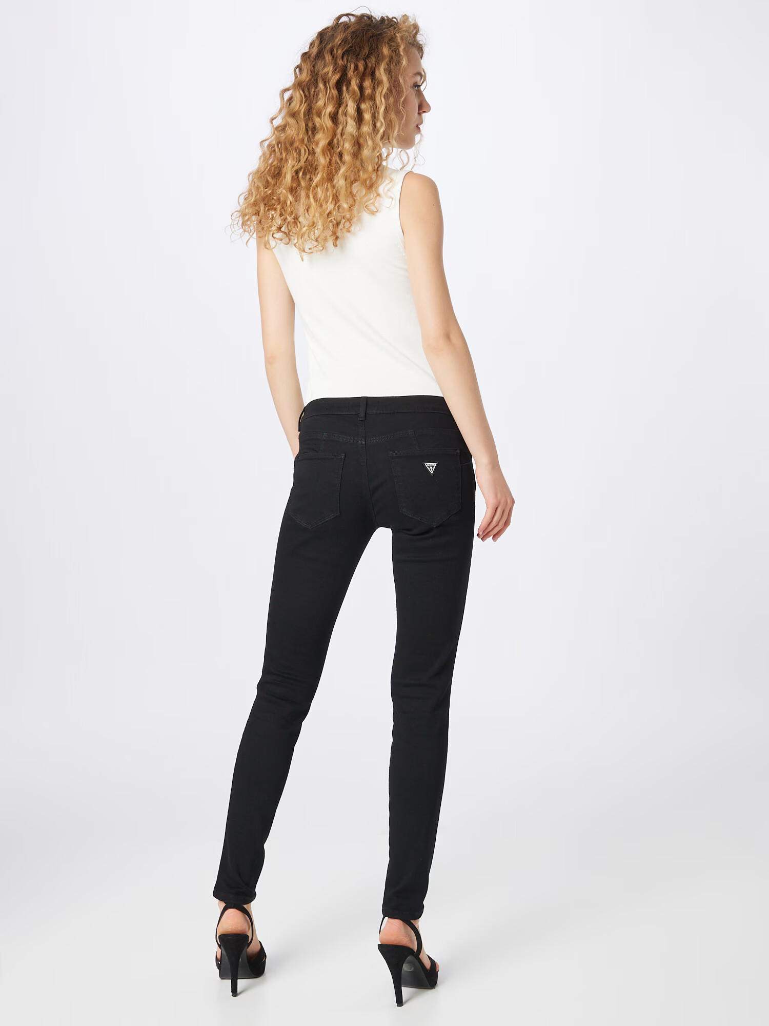 GUESS Jeans negru denim - Pled.ro