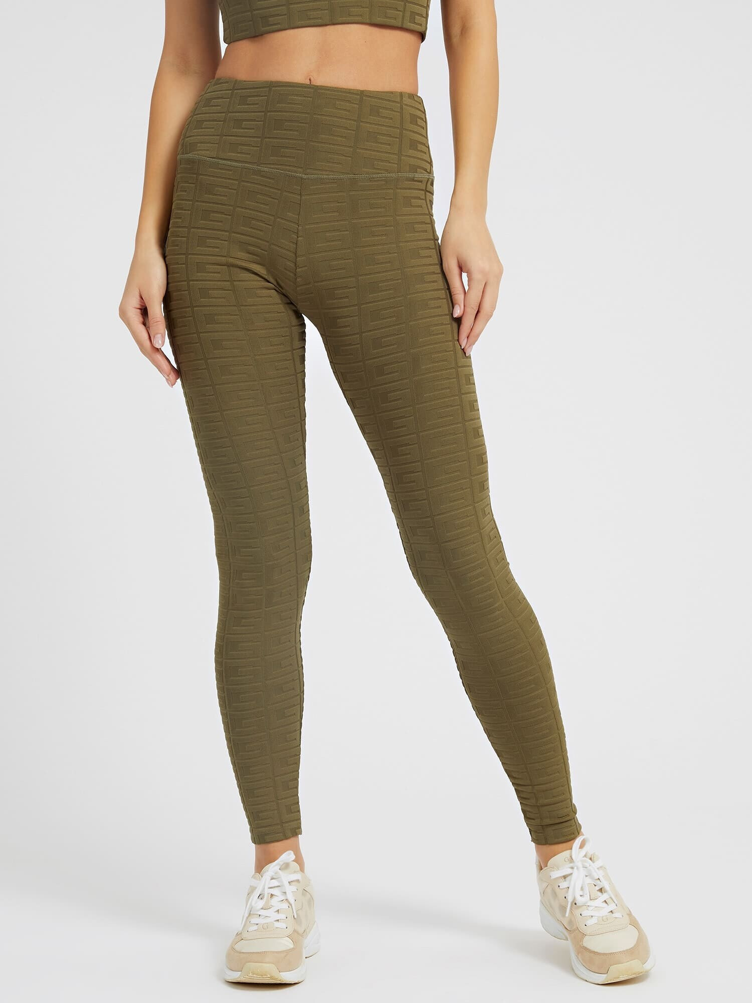 GUESS Pantaloni sport verde - Pled.ro