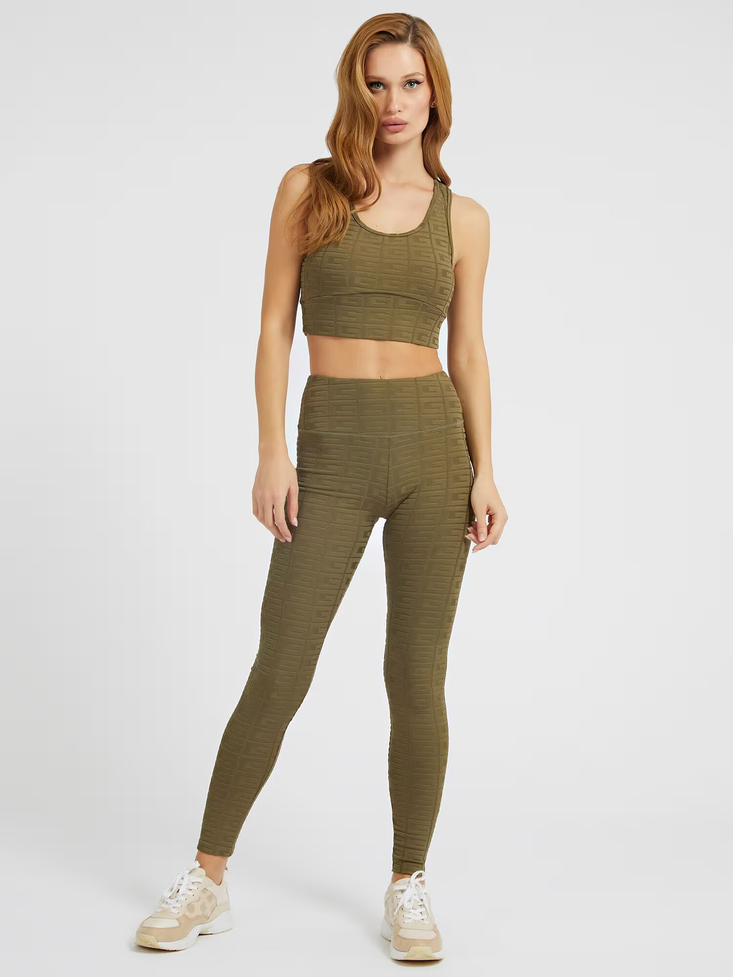 GUESS Pantaloni sport verde - Pled.ro