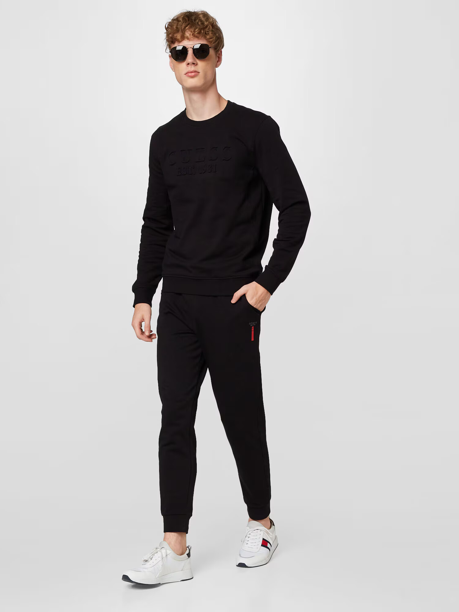 GUESS Pantaloni 'ADAM' negru - Pled.ro