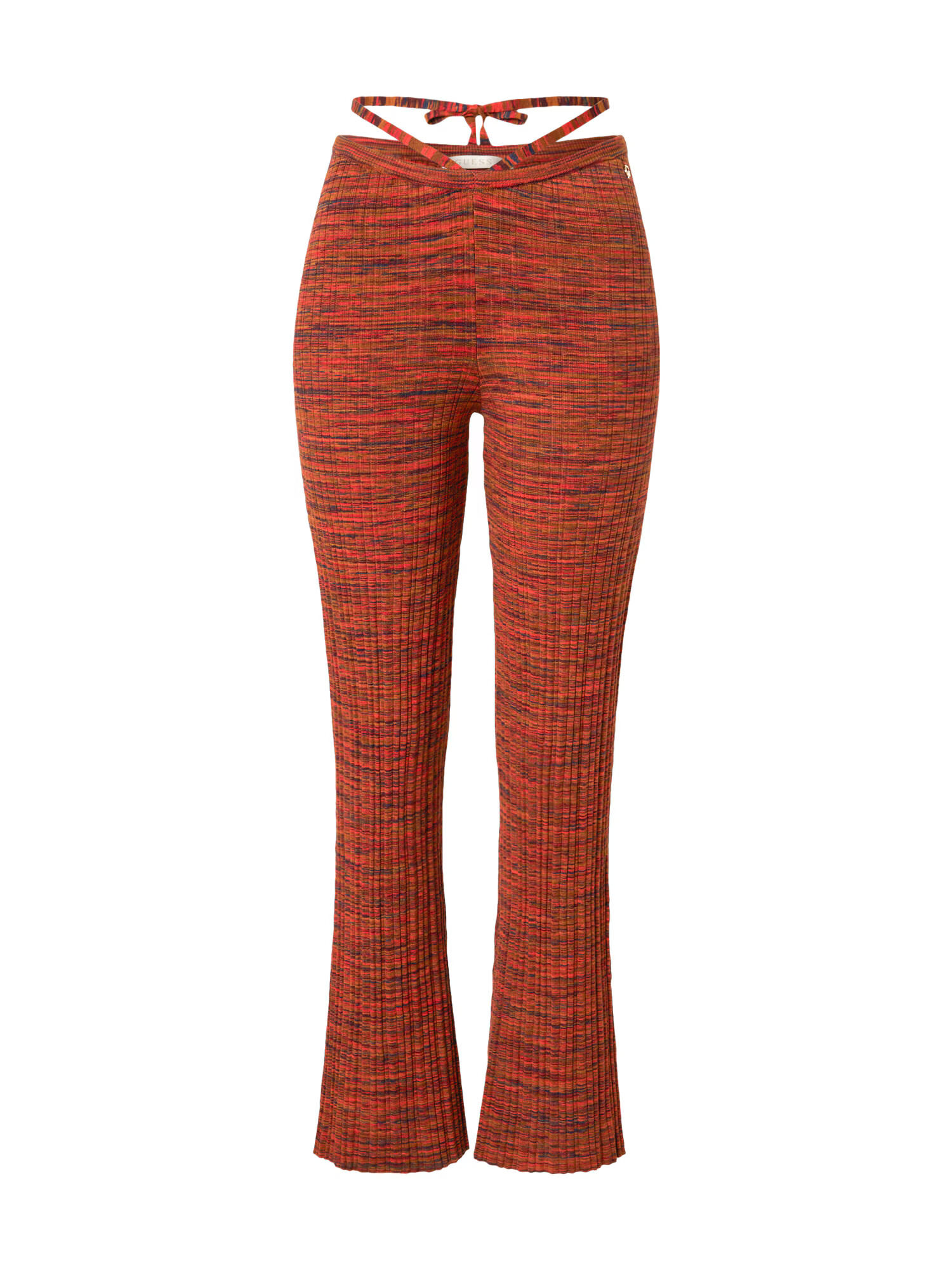 GUESS Pantaloni albastru noapte / maro caramel / roșu orange - Pled.ro