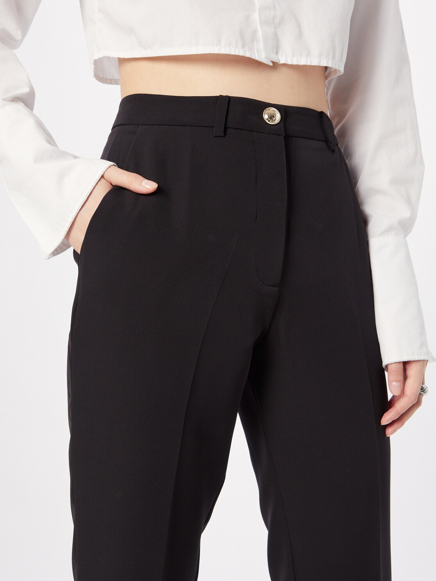 GUESS Pantaloni cu dungă 'ZOE' negru - Pled.ro