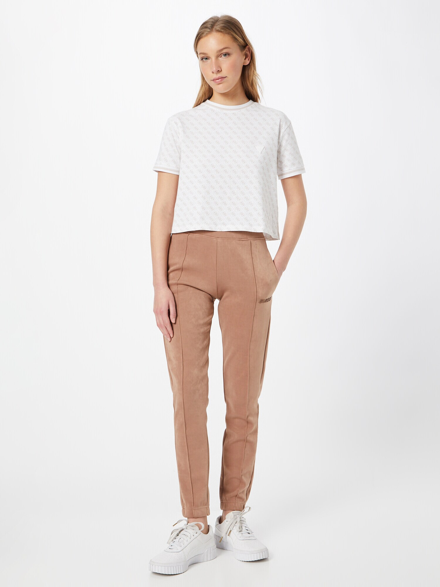 GUESS Pantaloni 'EUPHEMIA' maro deschis - Pled.ro