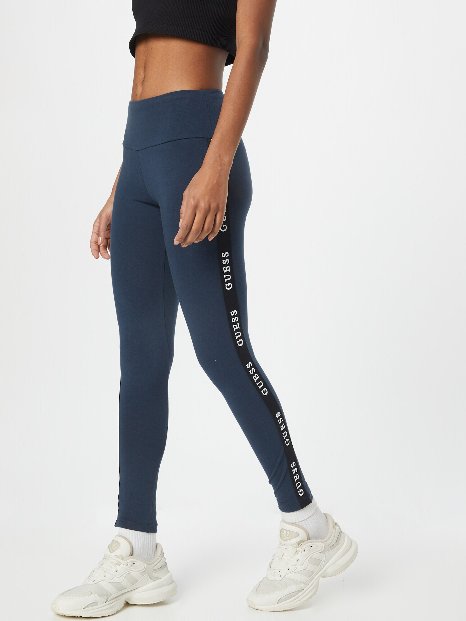 GUESS Pantaloni sport 'ALINE' bleumarin / alb - Pled.ro