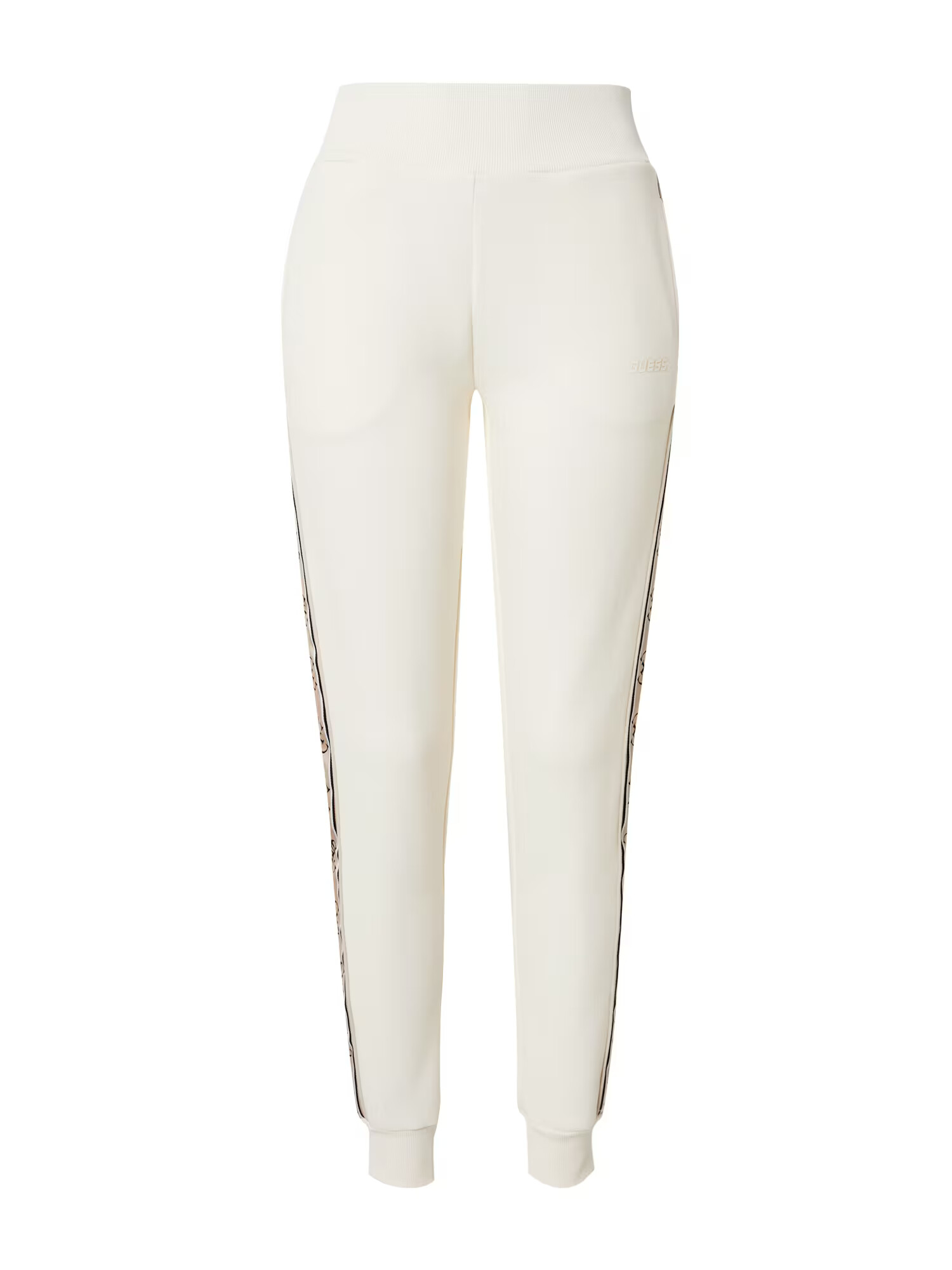 GUESS Pantaloni sport 'BRITNEY' bej / negru / alb murdar - Pled.ro