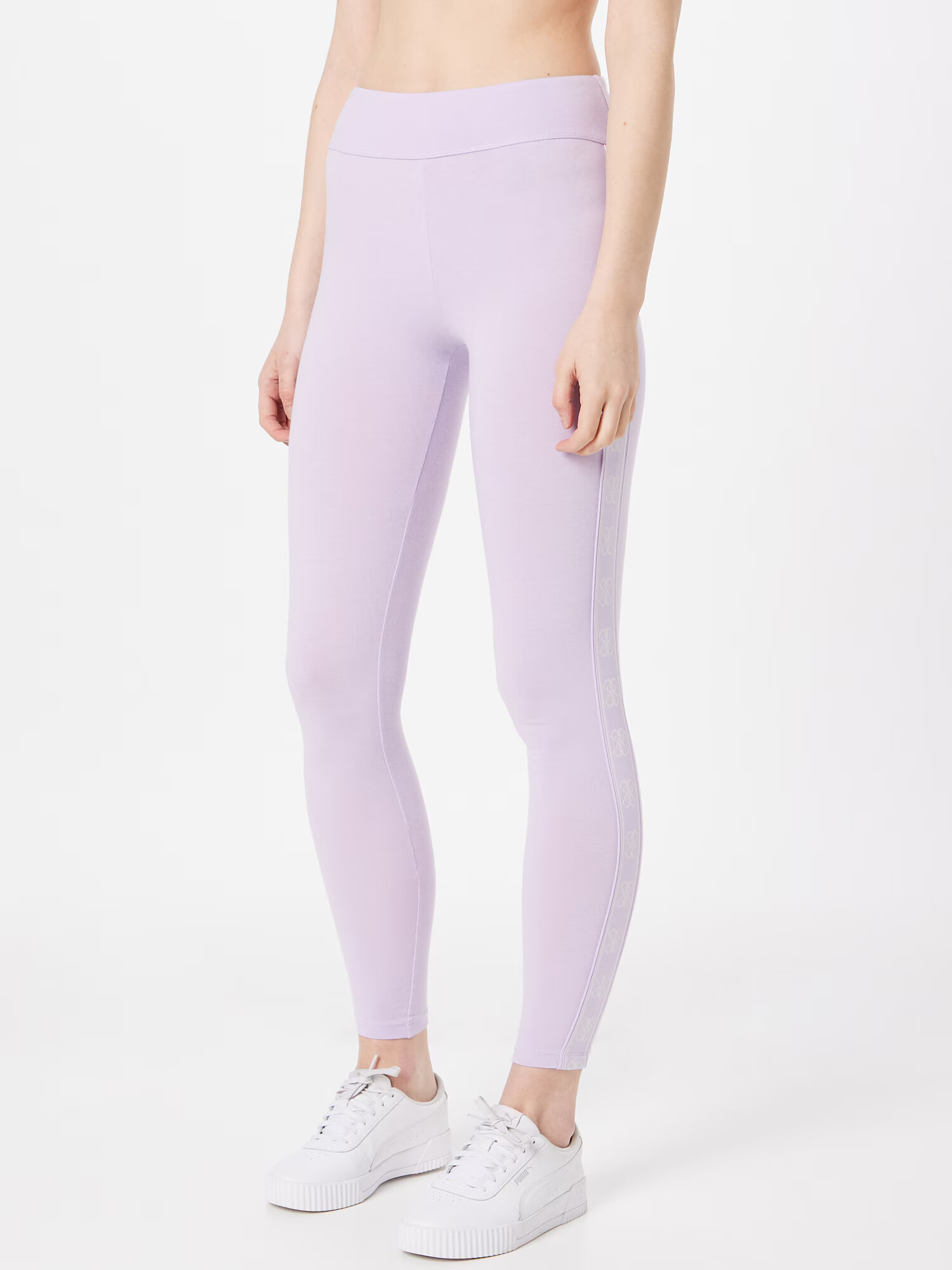 GUESS Pantaloni sport 'DOREEN' mov pastel / alb - Pled.ro