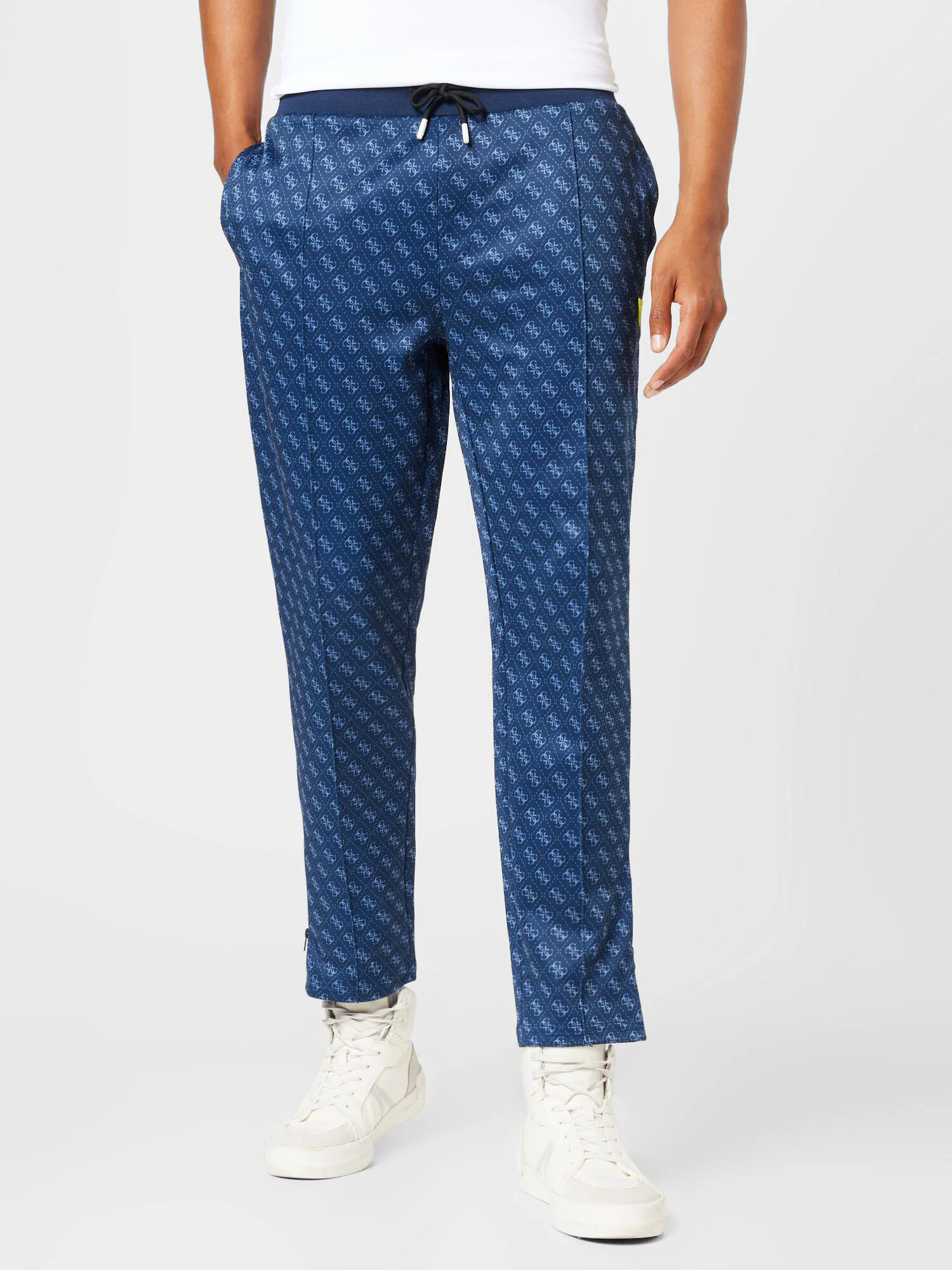 GUESS Pantaloni 'Korbin' albastru marin / albastru deschis - Pled.ro