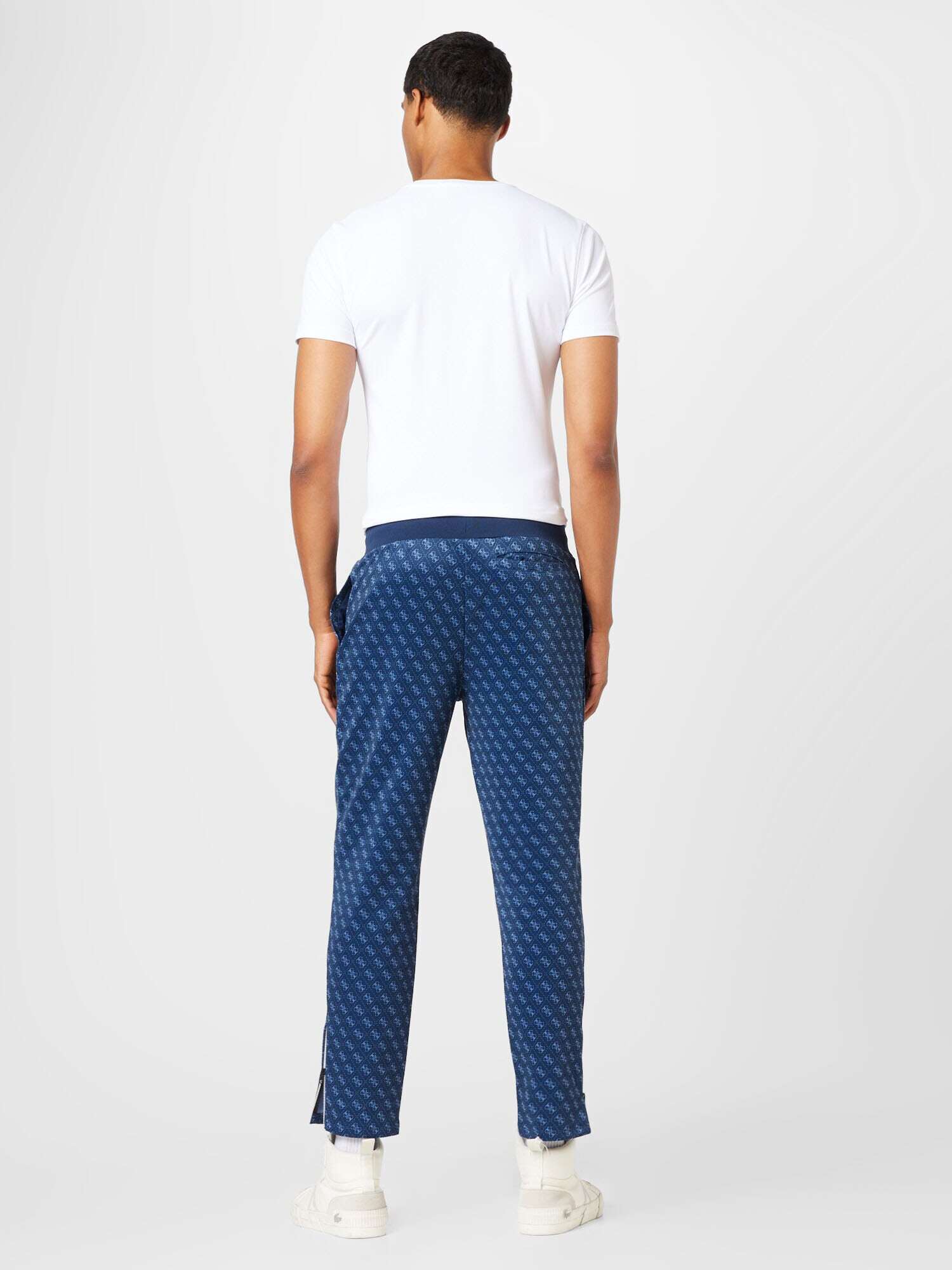 GUESS Pantaloni 'Korbin' albastru marin / albastru deschis - Pled.ro