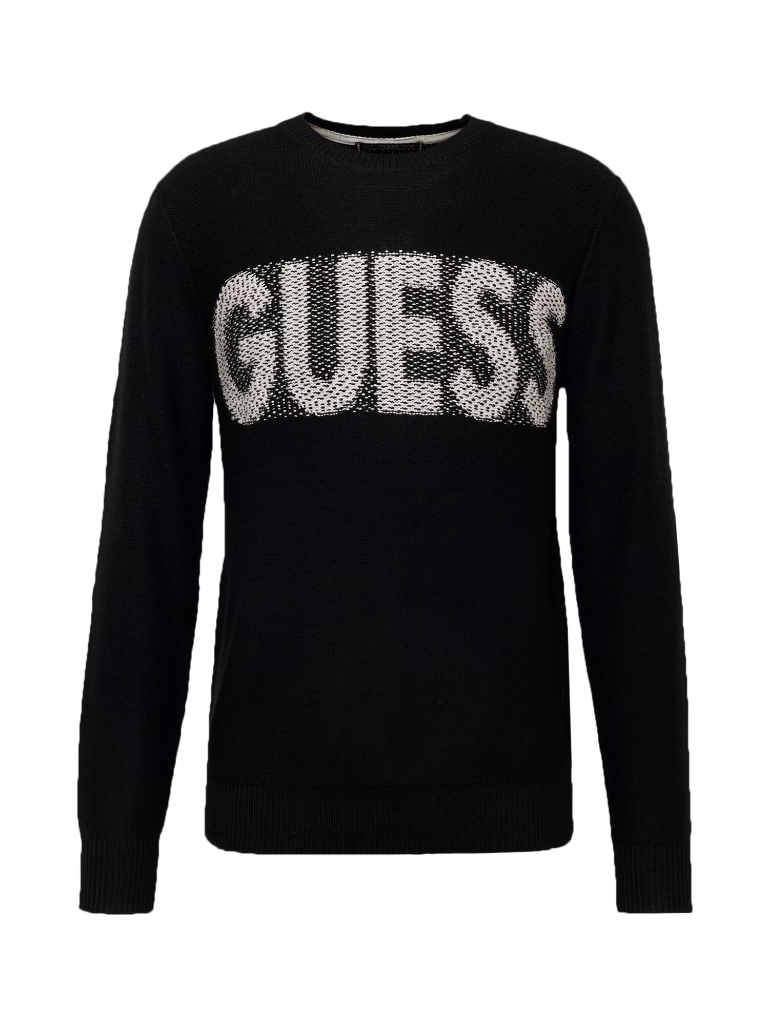 GUESS Pulover 'AMYAS' negru / alb - Pled.ro