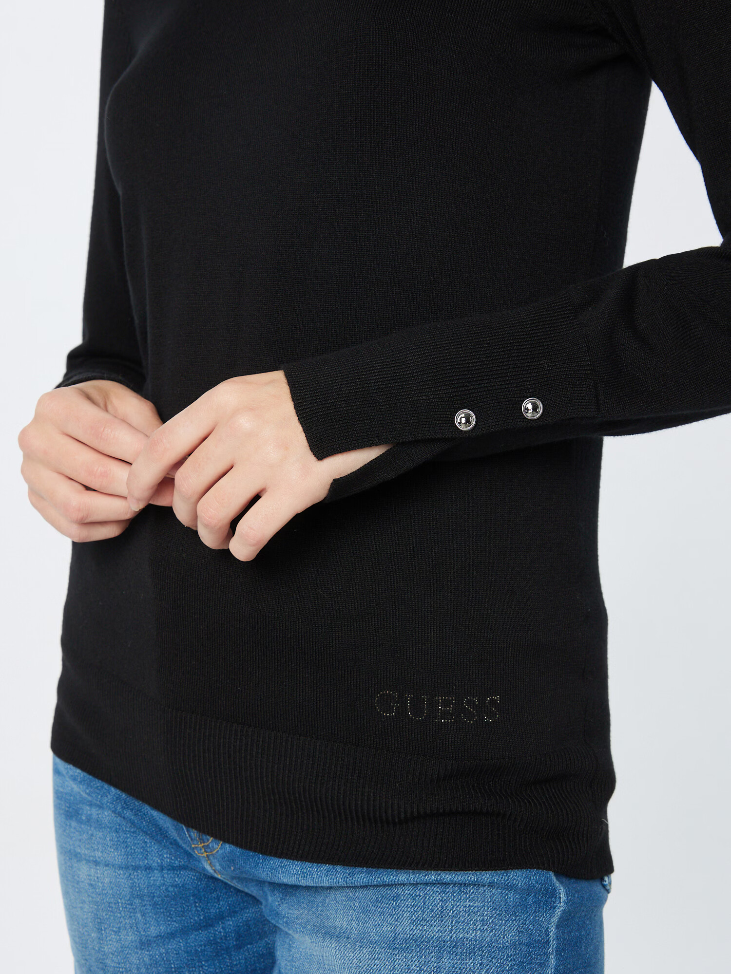 GUESS Pulover negru - Pled.ro