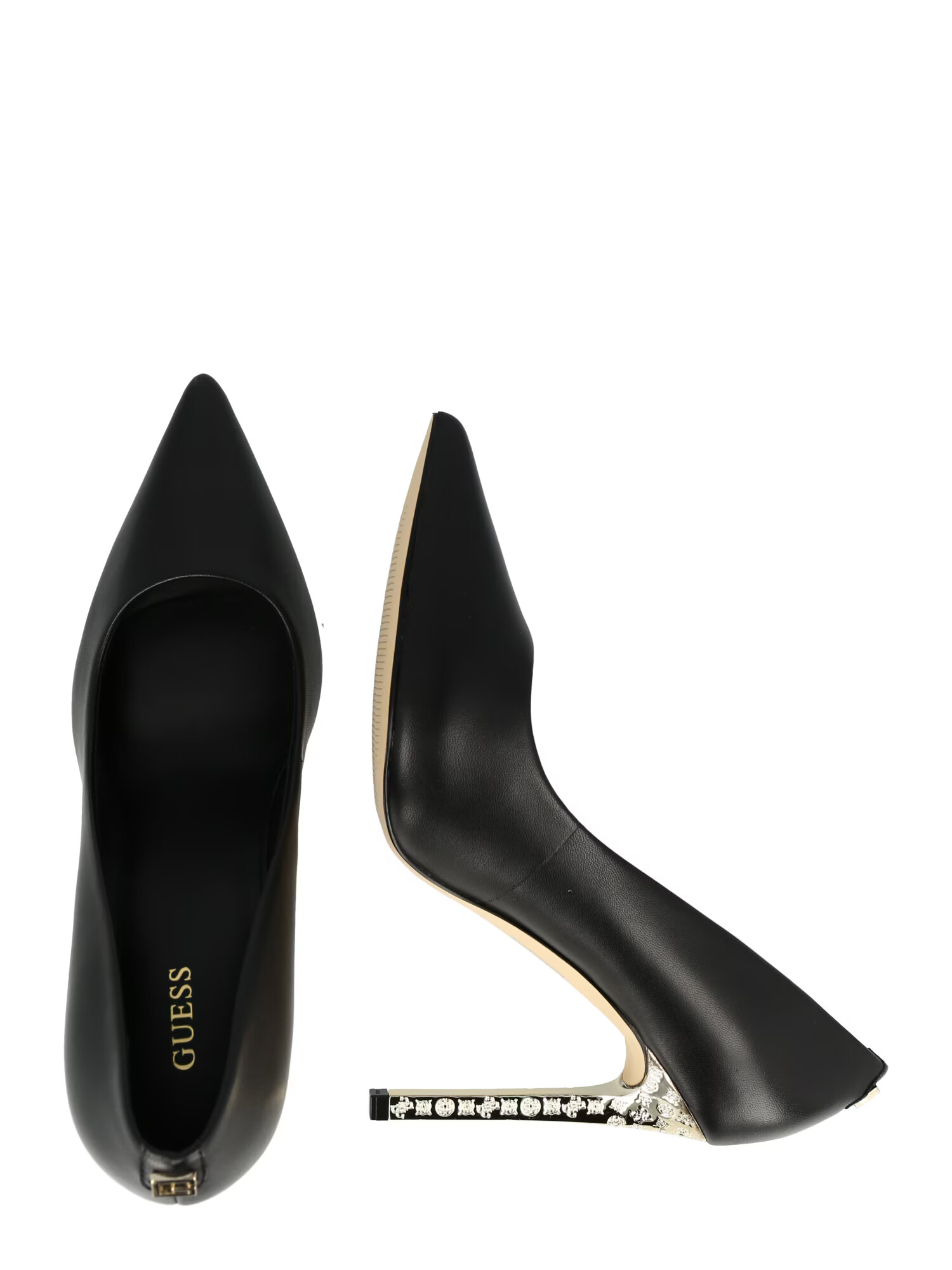 GUESS Pumps galben / negru - Pled.ro