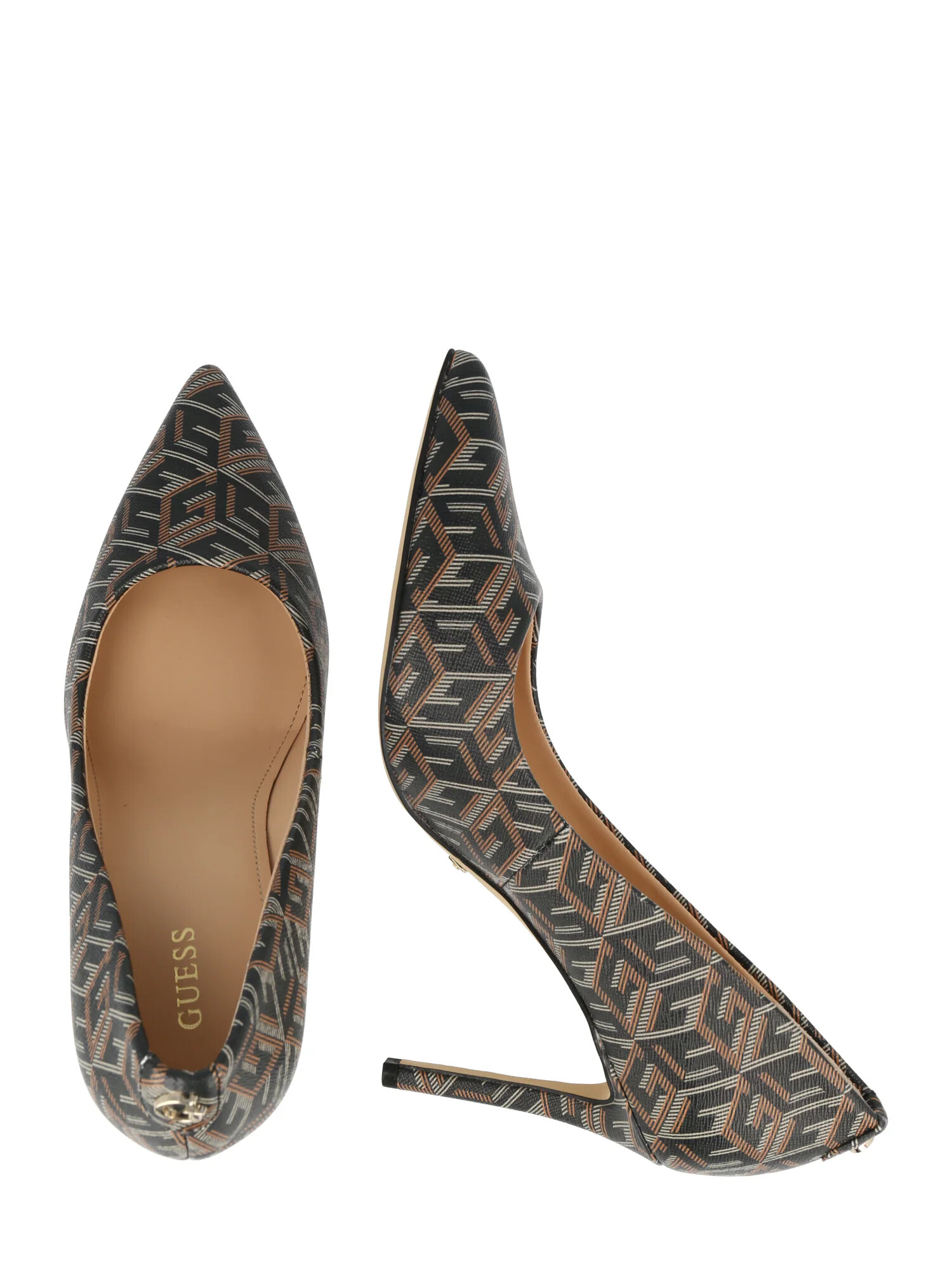 GUESS Pumps 'Piera' bej închis / negru - Pled.ro