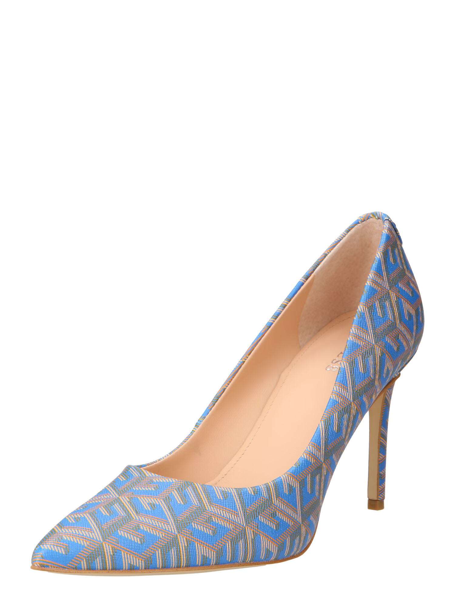 GUESS Pumps 'PIERA8' albastru / maro / gri bazalt / portocaliu deschis - Pled.ro