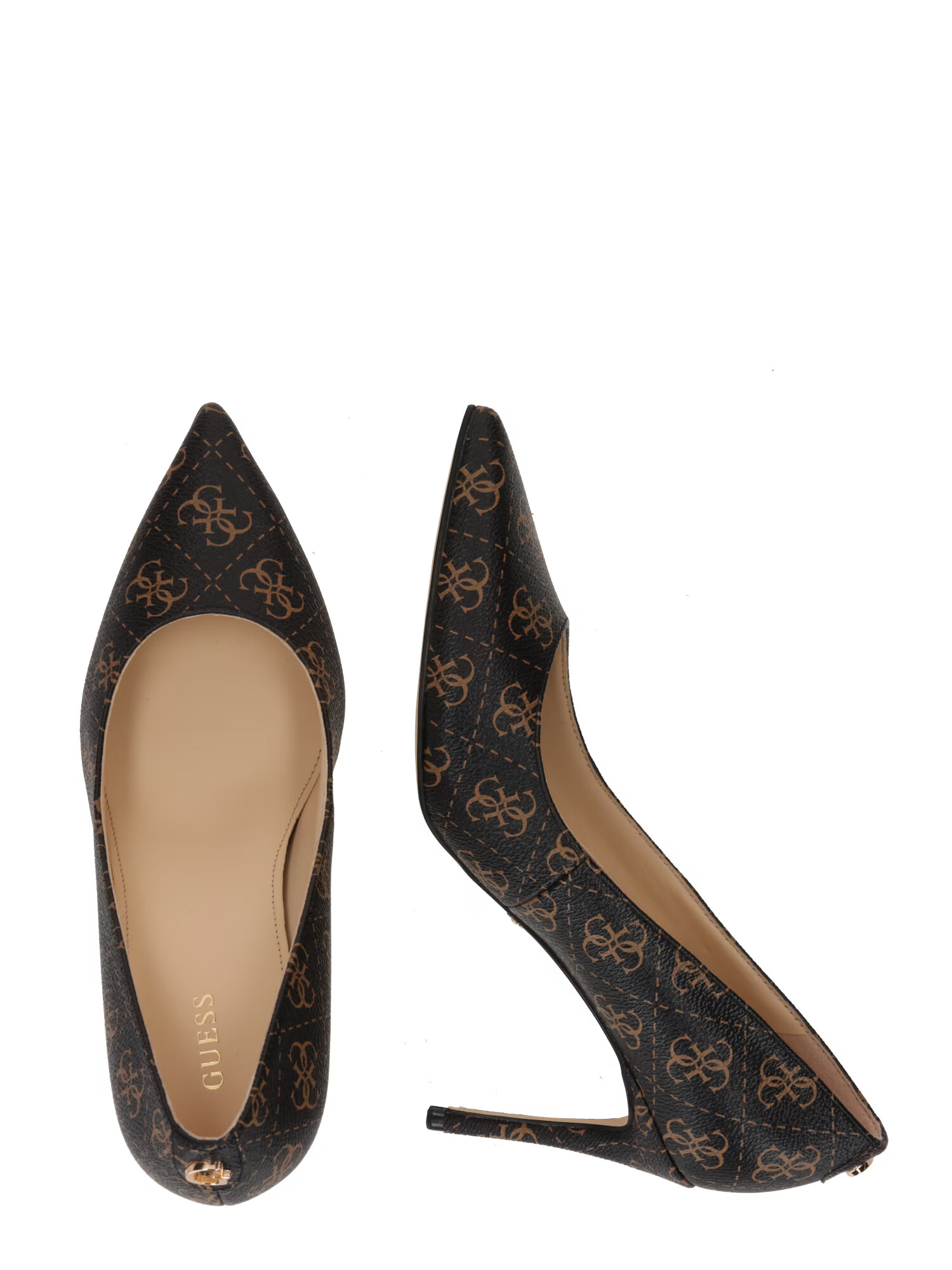 GUESS Pumps 'RICA' maro deschis / maro închis - Pled.ro